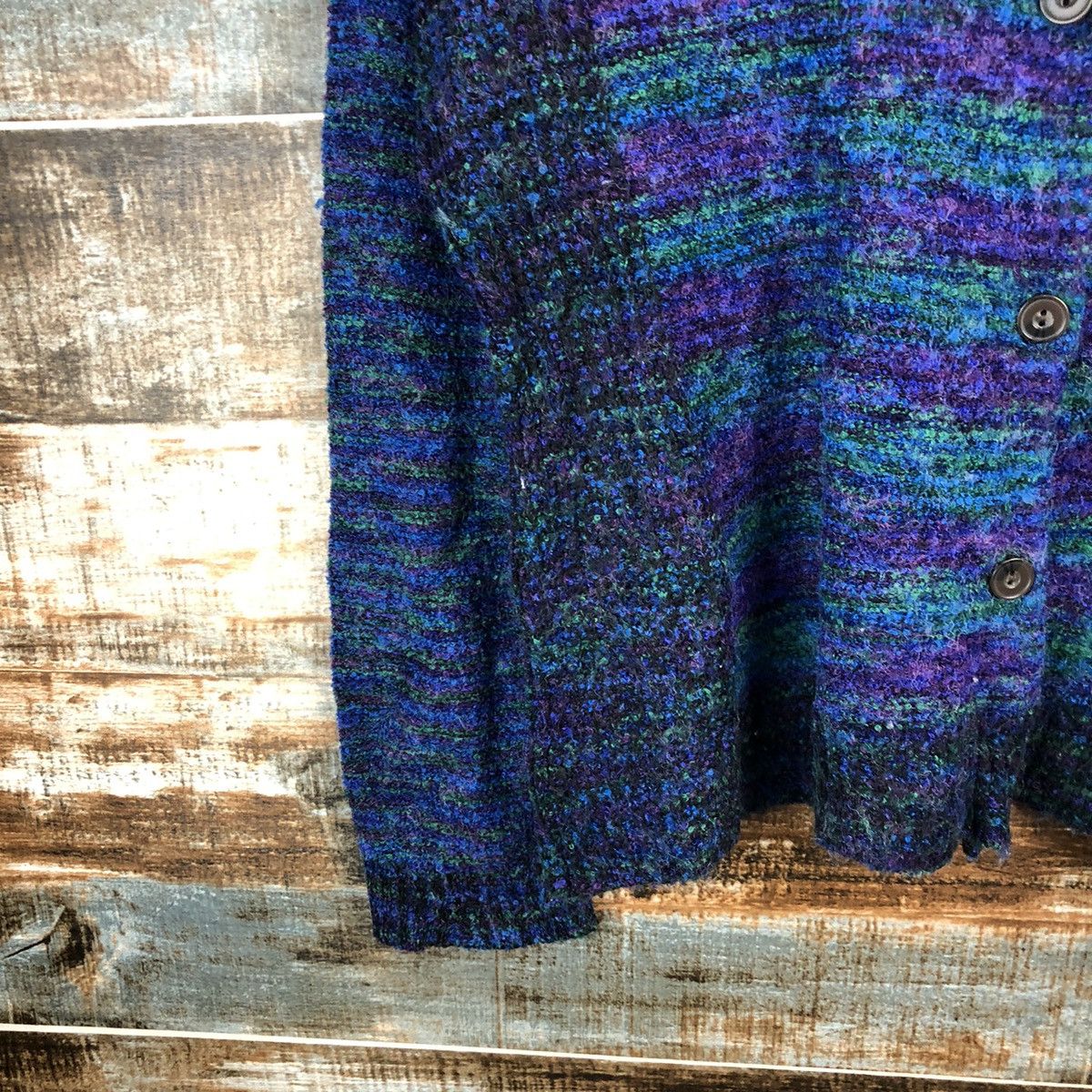 Japanese Brand Cheek Blue Patterned Cardigan knitwear #A1538 Size M / US 6-8 / IT 42-44 - 7 Thumbnail