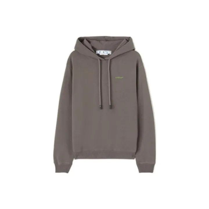 Off-White Off-White SS22 Gray Hoodie with Back Arrow Design 0079 Size S / US 4 / IT 40 - 1 Thumbnail