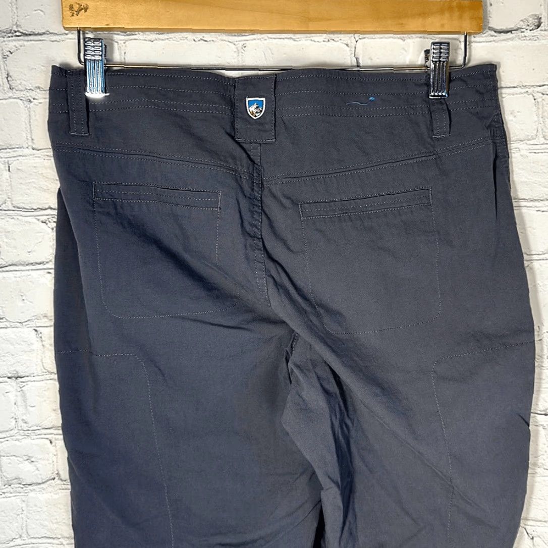 Vintage Kuhl Spire Roll Up Pants Zip Pockets Hiking size 8 REG style 6279 Women Gray Chino Outdoors Size 30" / US 8 / IT 44 - 7 Thumbnail