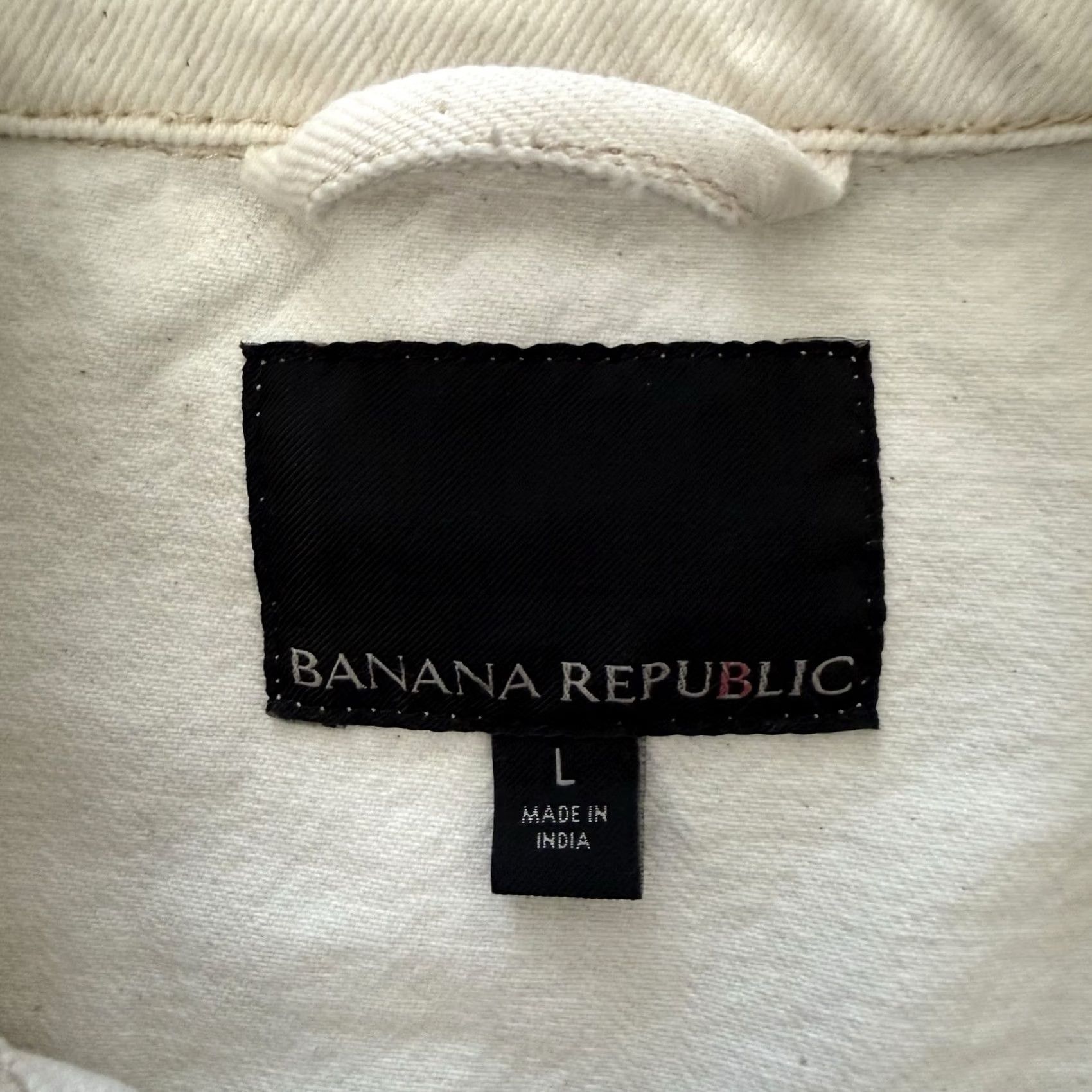 Banana Republic VINTAGE Banana Republic Trucker Jacket Mens L Relaxed Denim Pockets 80s 90s Western Grunge Modern Size US 33 - 2 Thumbnail