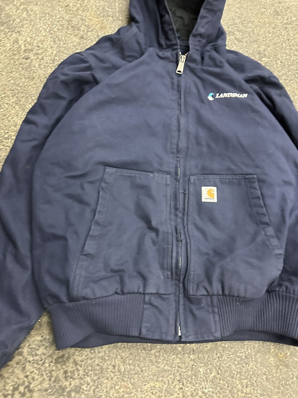 Carhartt × Vintage Carhartt hooded blue jacket Size US XL / EU 56 / 4 - 4 Thumbnail