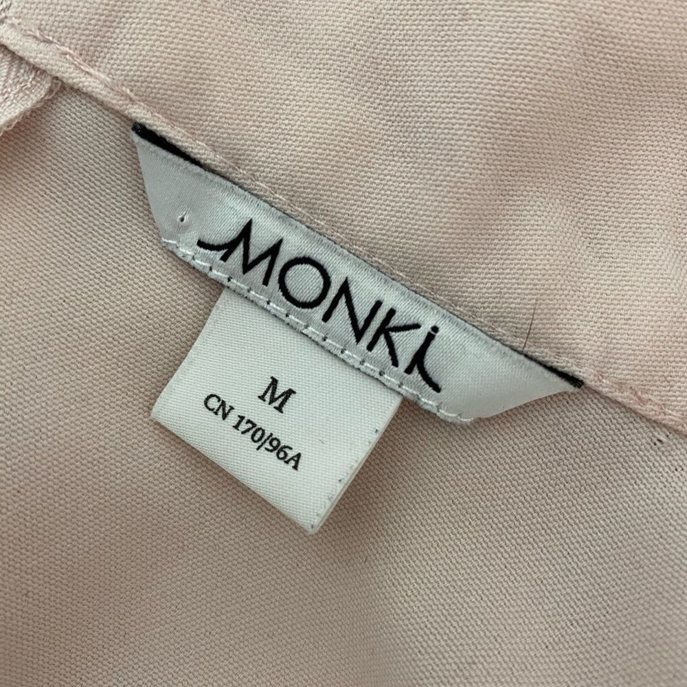 Other Monki Pale Pink High-Neck Loose Fit Blouse – Size M Size M / US 6-8 / IT 42-44 - 3 Thumbnail