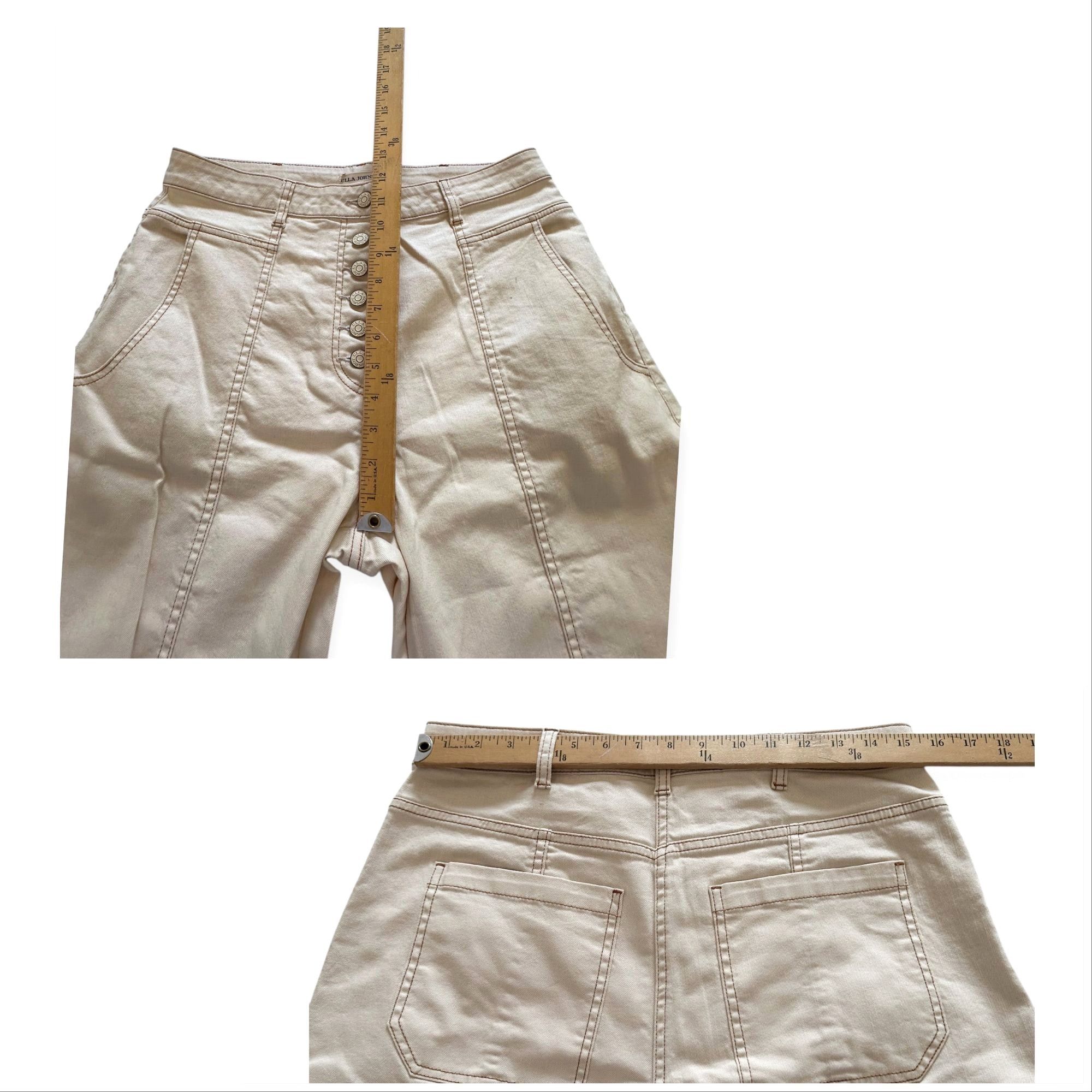 Ulla Johnson Ulla Johnson Brodie Jeans, Cream, Size 8, New with tag, MSRP Size 30" / US 8 / IT 44 - 10 Thumbnail