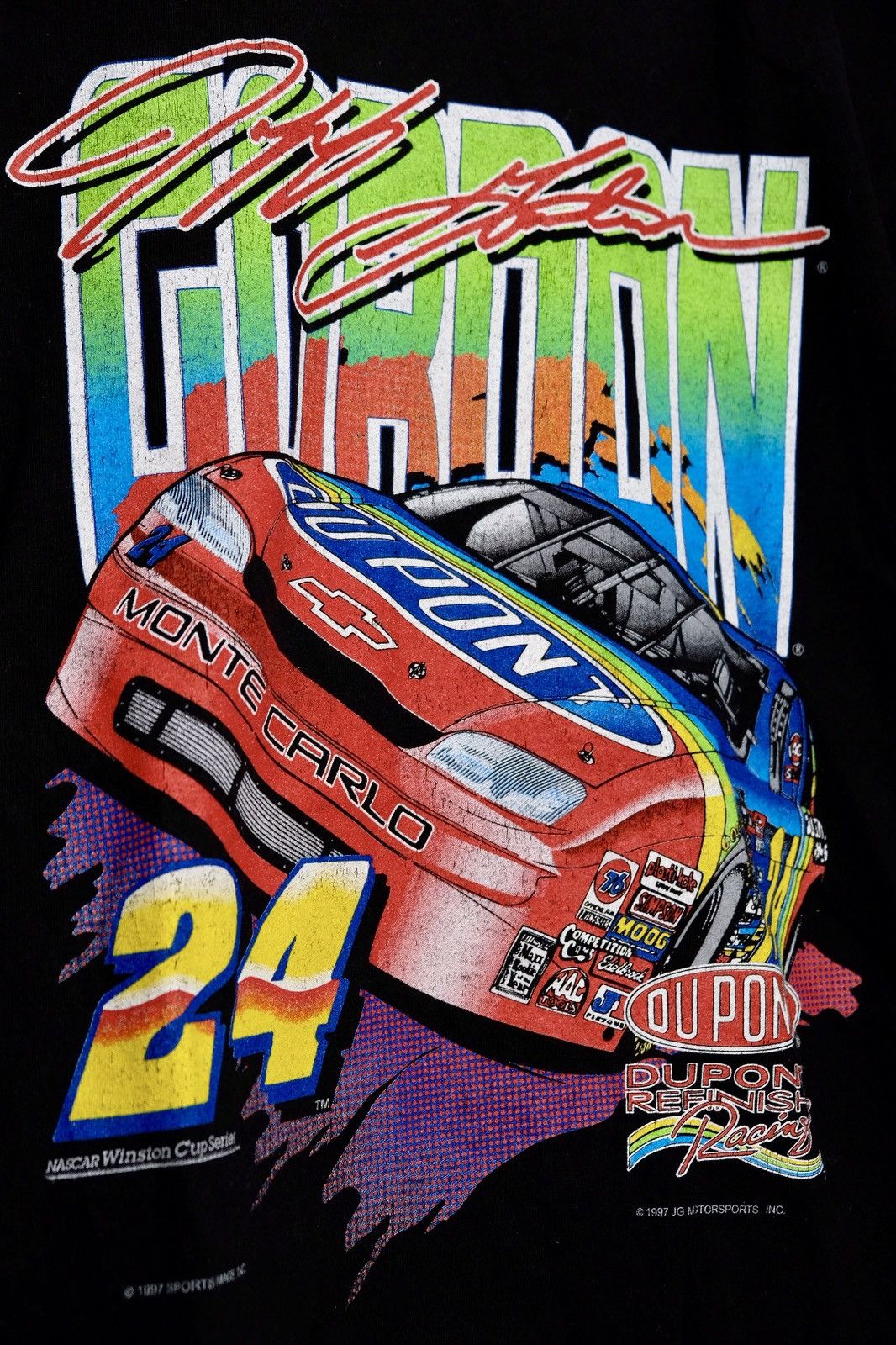 Fruit Of The Loom × NASCAR × Vintage Vintage 1997 Jeff Gordon Nascar t-shirt Size US XL / EU 56 / 4 - 6 Thumbnail