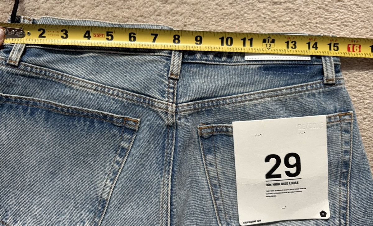 RE/DONE Re/Done 90s High Rise Loose Jeans in Ojai Indigo Rigid NWT Size 29" - 14 Thumbnail