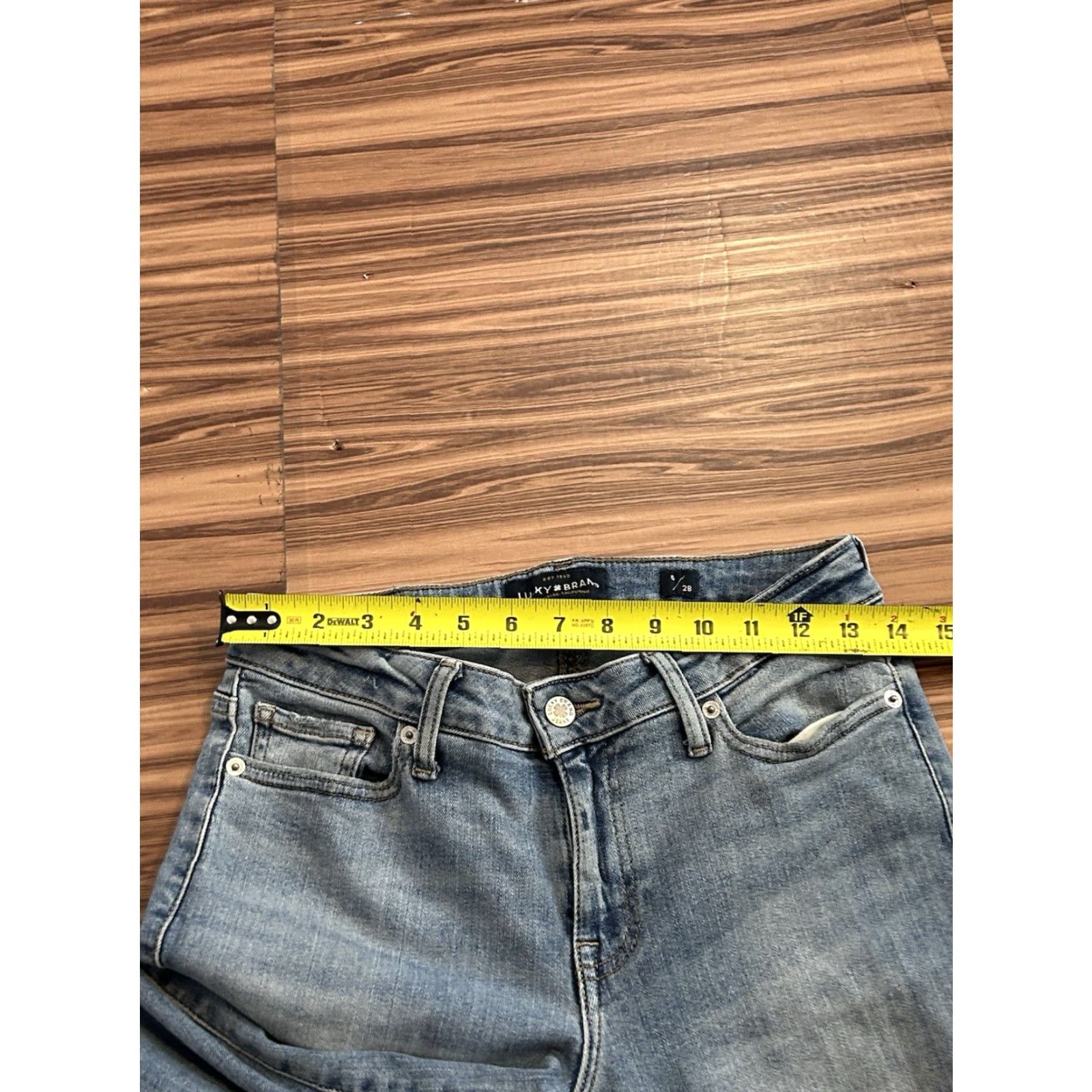 Lucky Brand Lucky Brand Lolita super Skinny Jeans Women's Blue Denim size 6/28, 5-Pocket Design, Zip Closure, Stretch, Medium Wash, Vintage Size 28" / US 6 / IT 42 - 5 Thumbnail