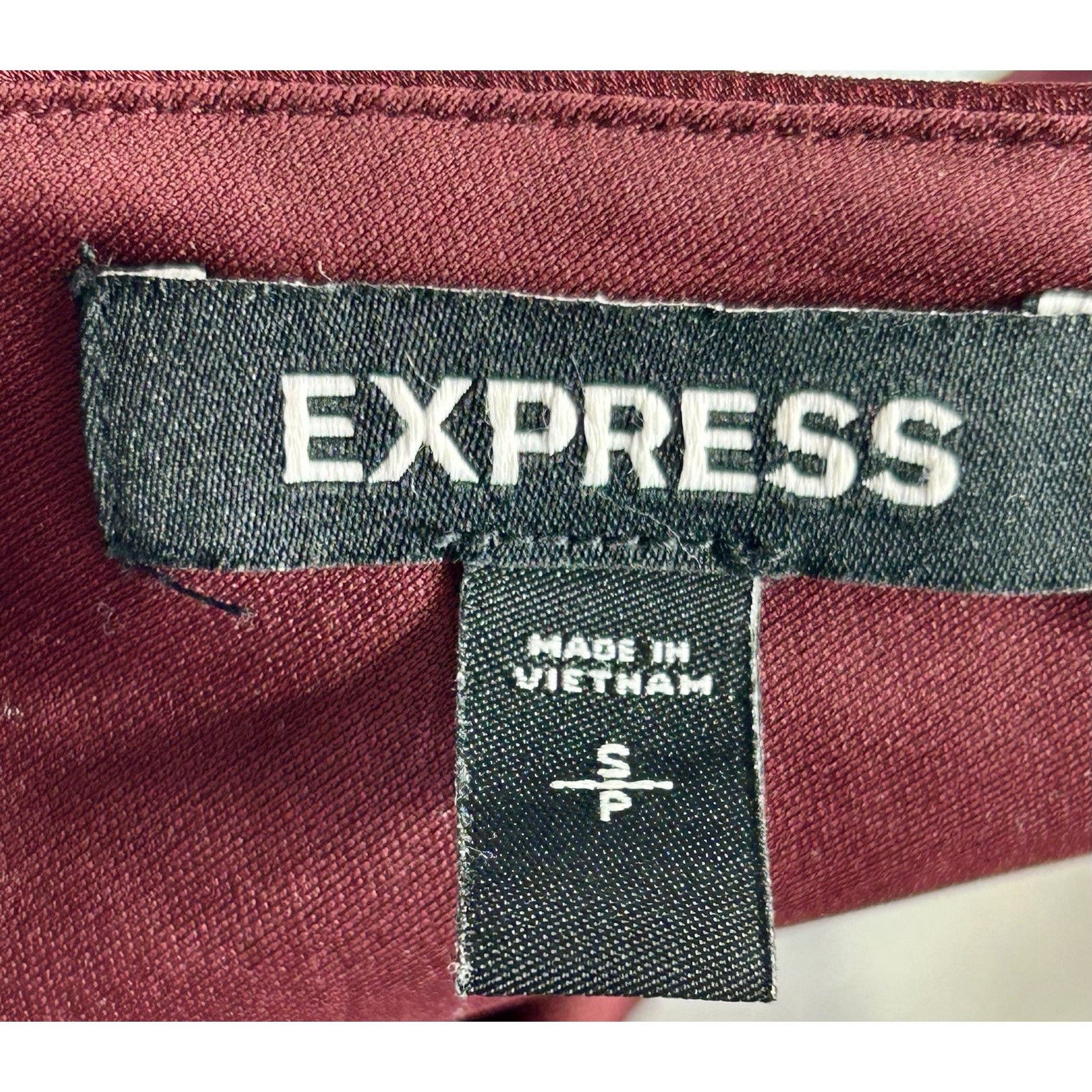 Express Express S Maroon Velvet Deep-V Back Mini Cocktail Dress. Size S / US 4 / IT 40 - 3 Thumbnail