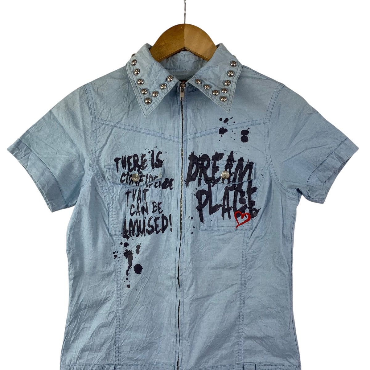 Japanese Brand JSG Japanese Brand Punk Bondage Short Sleeve Jumpsuit Jacket Size S / US 4 / IT 40 - 3 Thumbnail