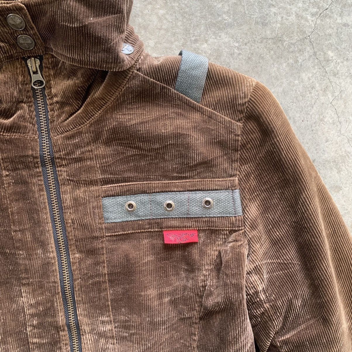 Japanese Brand Ozz On Corduroy Hooded Utility Jacket 18.5x27.5” Size S / US 4 / IT 40 - 5 Thumbnail
