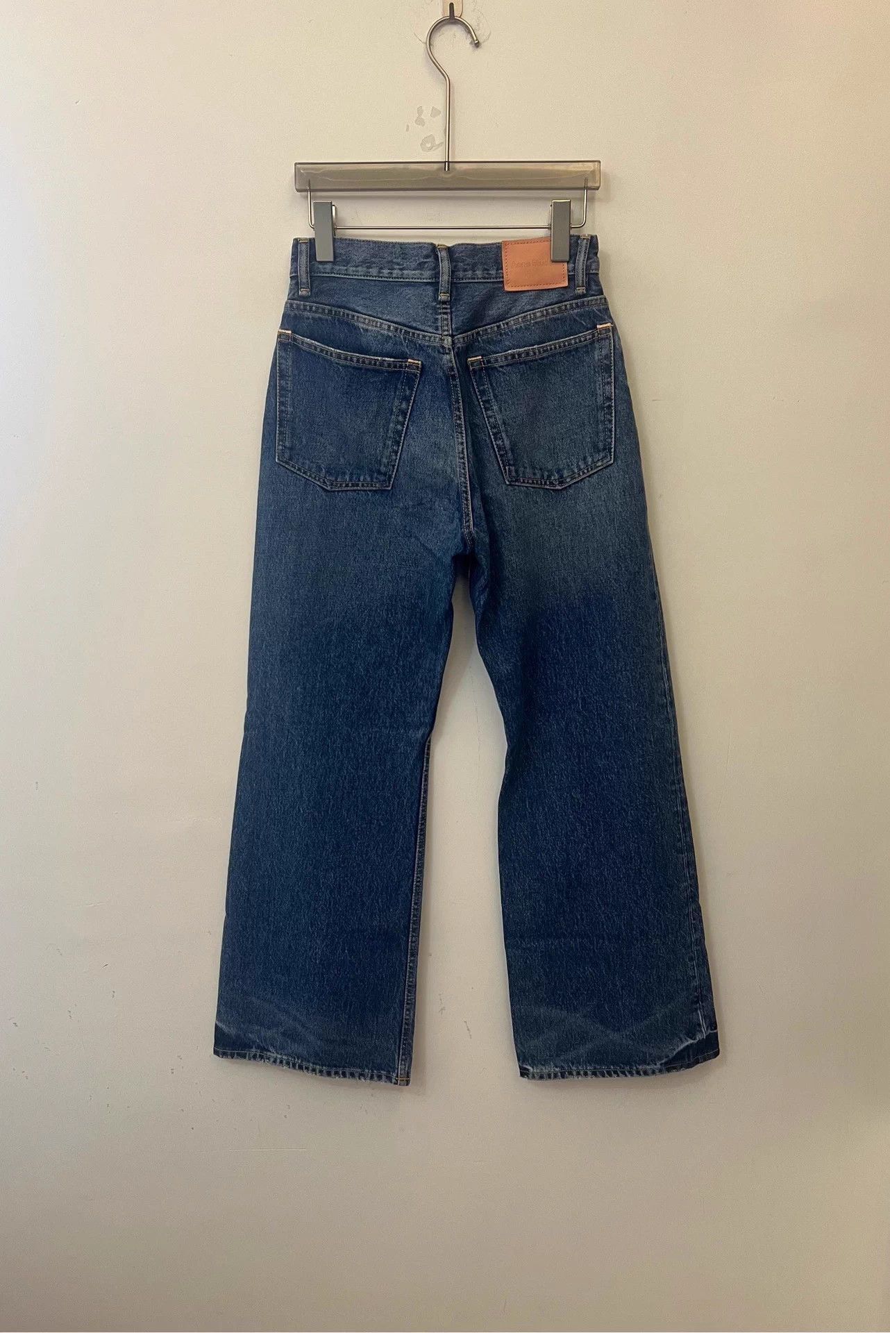 Acne Studios Acne 2021F spicy high waist wide leg flare blue jeans 24/30 Size 24" / US 00 / IT 34 - 2 Thumbnail