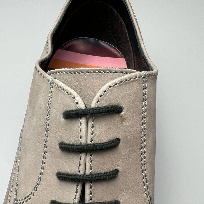 Bar Iii Bar III Baxter Buck Grey Leather Upper Dress Shoes Mens 12M