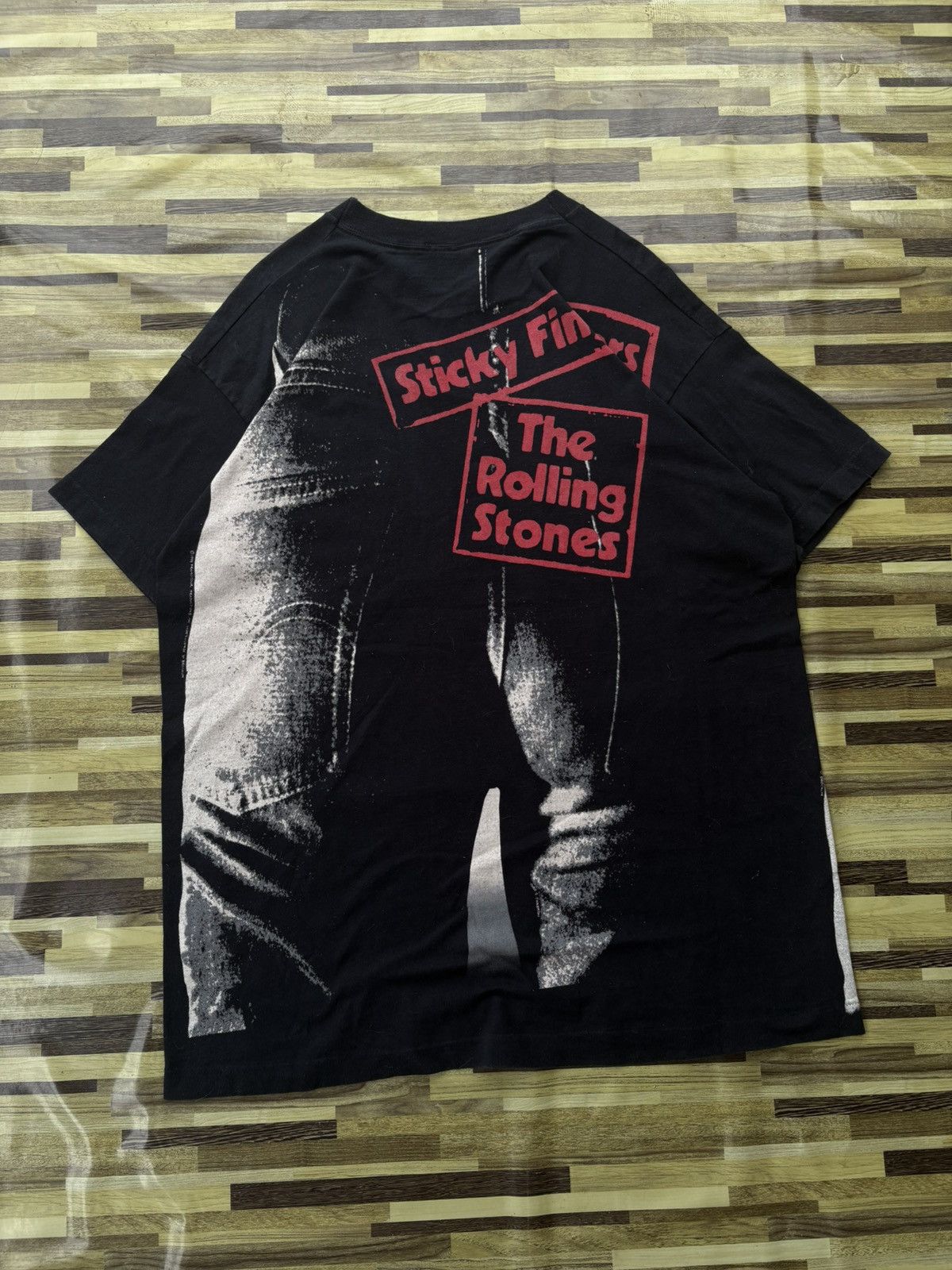 Liquid Blue Vintage Rolling Stones “Sticky Fingers” All Over Print Tee Size US XXL / EU 58 / 5 - 2 Thumbnail