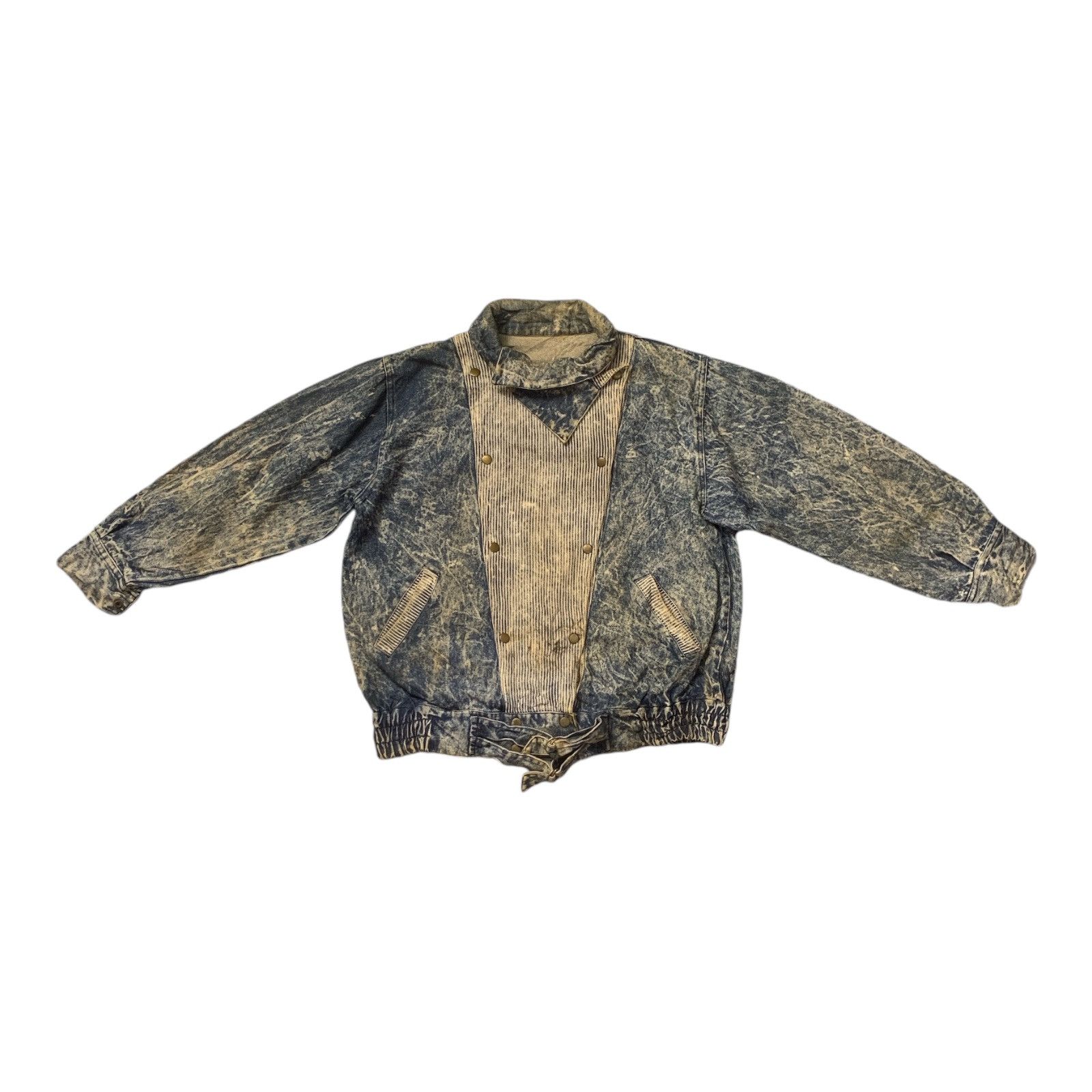 Japanese Brand × Vintage Rare Design Vintage Unknown Brand Denim Jackets Size L / US 10 / IT 46 - 1 Thumbnail