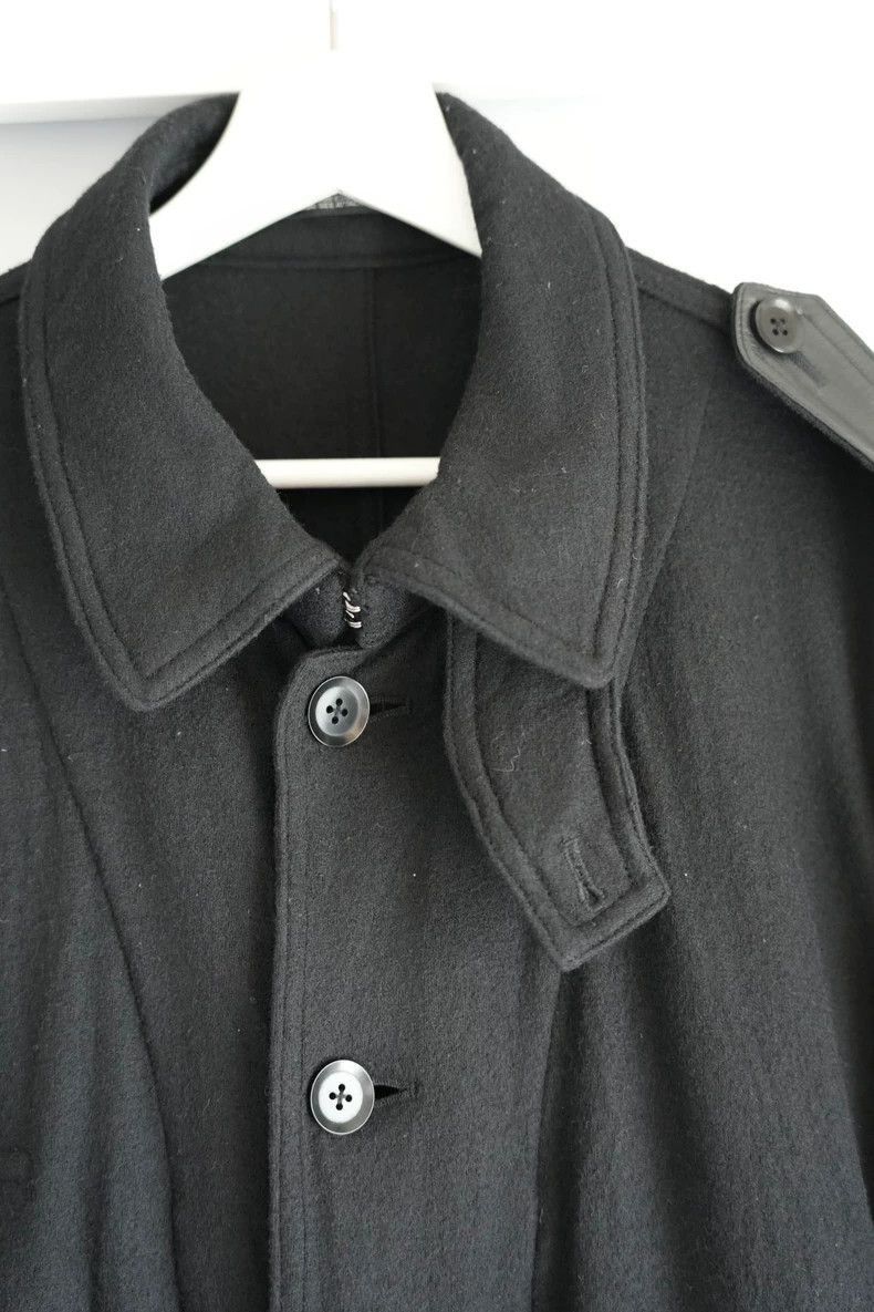 Yohji Yamamoto Yohji Yamamoto Yohji Yamamoto Leather Sleeve Long Coat Size US M / EU 48-50 / 2 - 4 Thumbnail