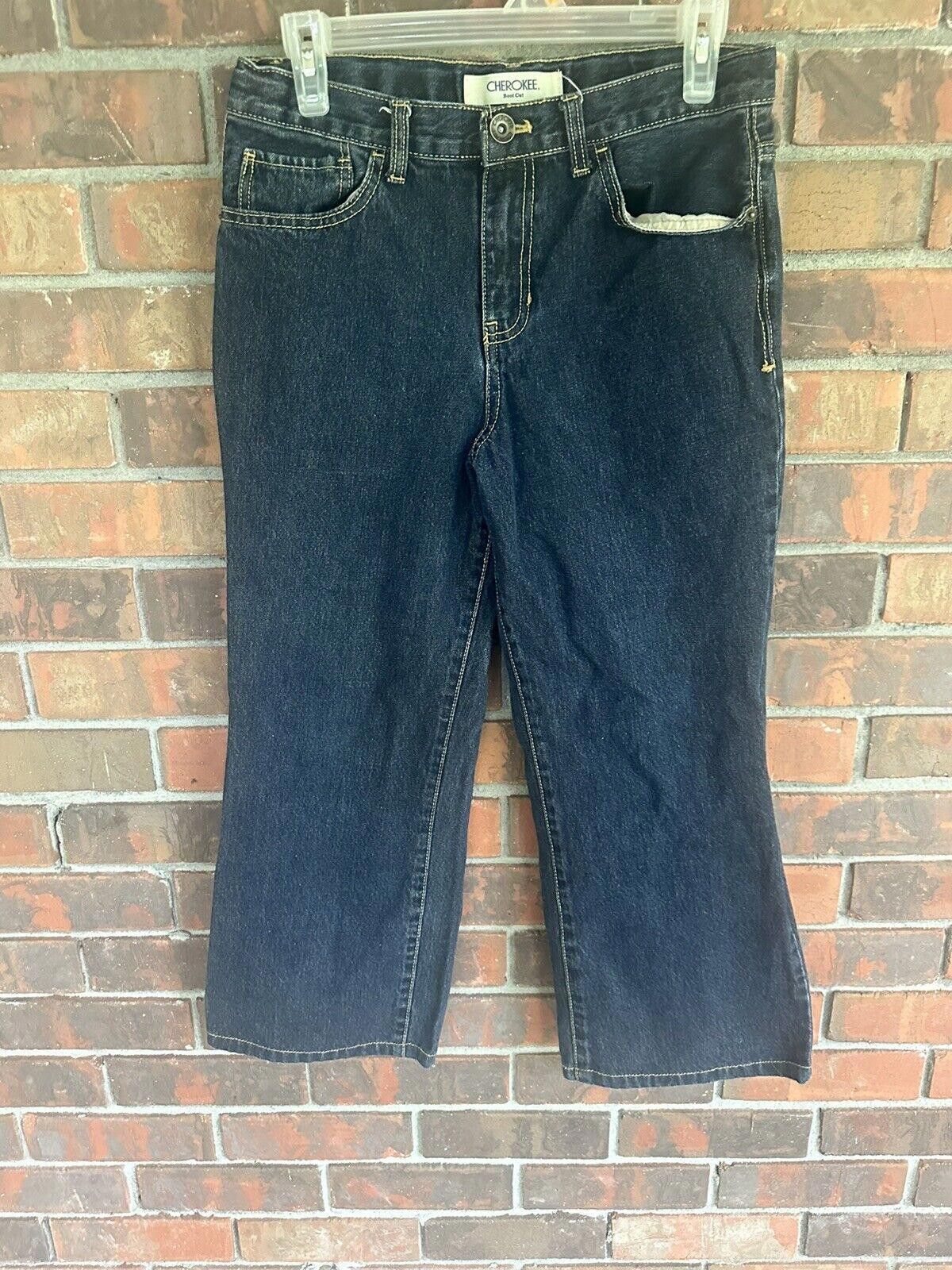 Cherokee Boys Size 12 Husky Baggy Jeans Cherokee Wide Leg Size US 26 / EU 42 - 1 Thumbnail