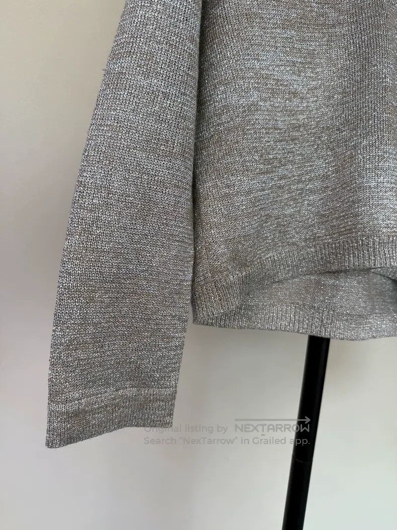 Other Dries Van Noten Silver-threaded metal knitted sweater long Size S / US 4 / IT 40 - 8 Thumbnail