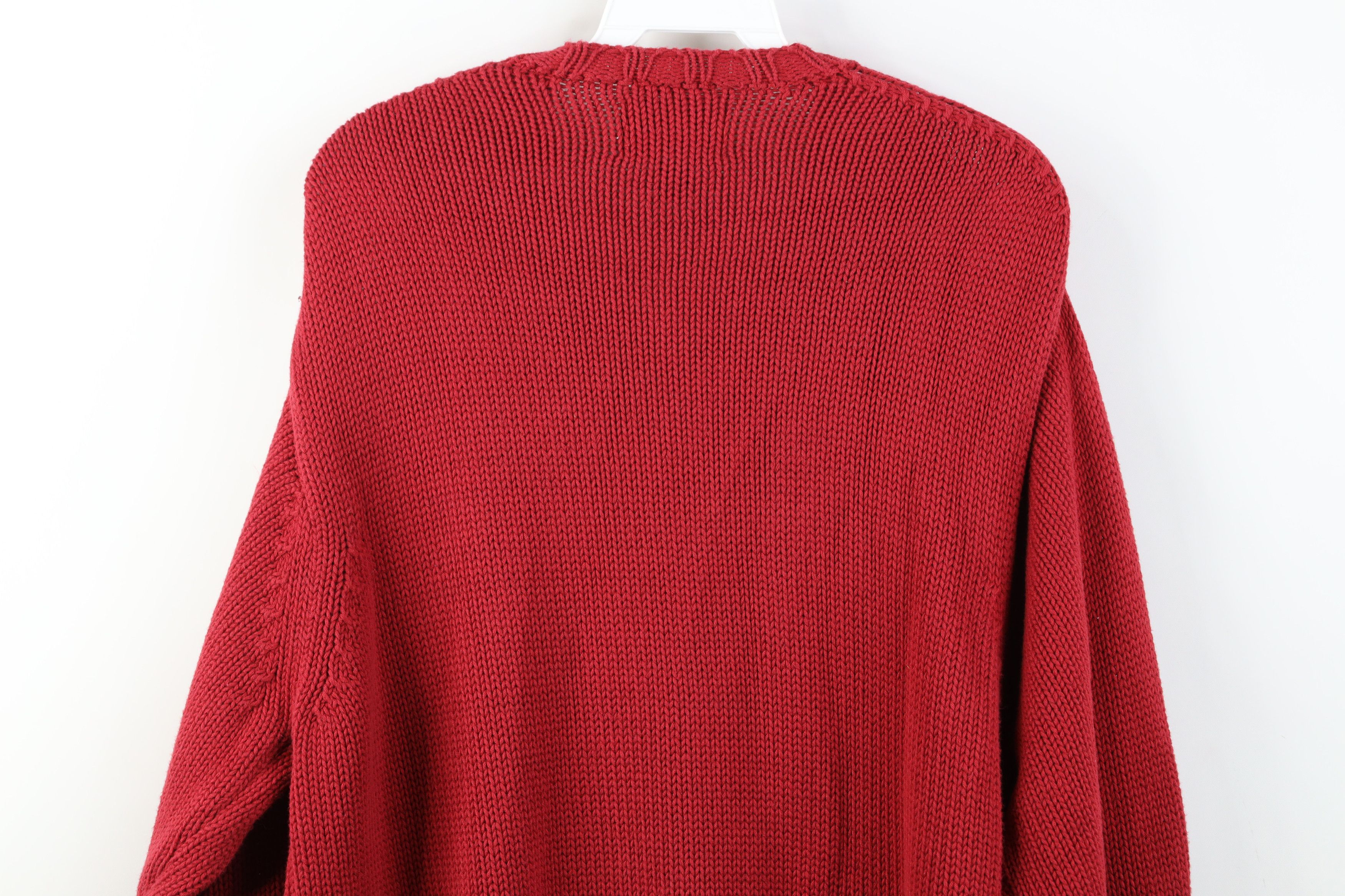 Tommy Hilfiger Vintage 90s Y2K Tommy Hilfiger Cotton Ribbed Knit Sweater Size US L / EU 52-54 / 3 - 12 Thumbnail