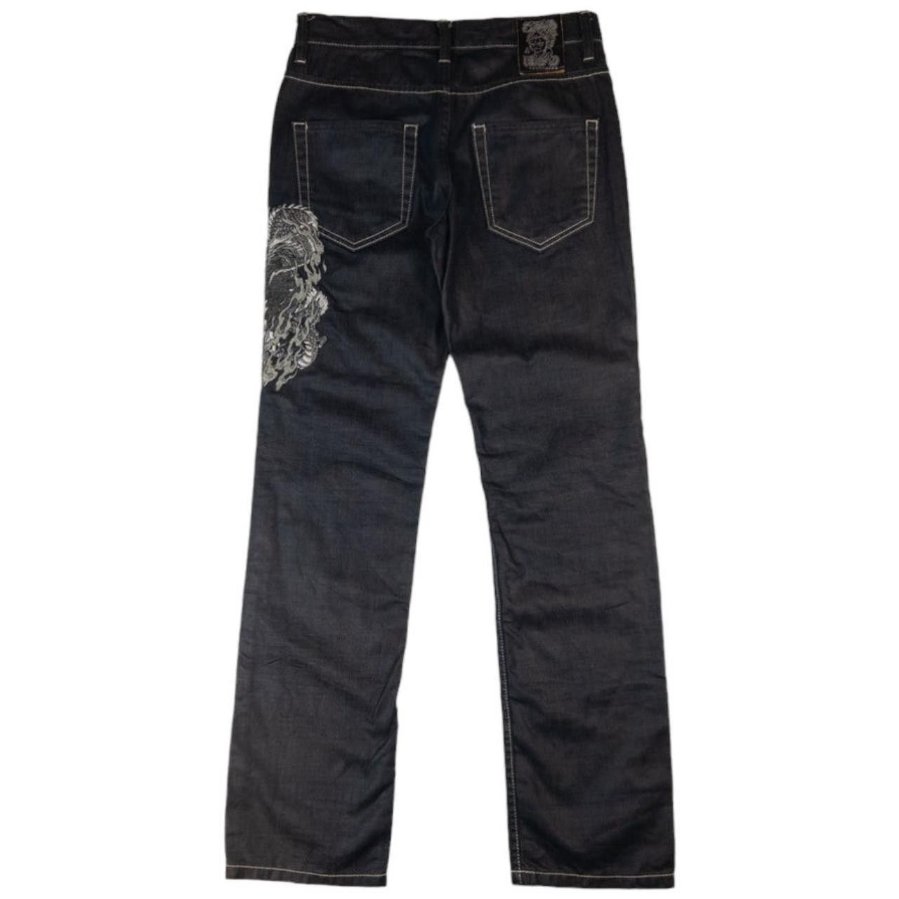 Other Vintage Jizo Japanese Embroidered Denim Jeans Size W31 Size US 31 - 4 Thumbnail