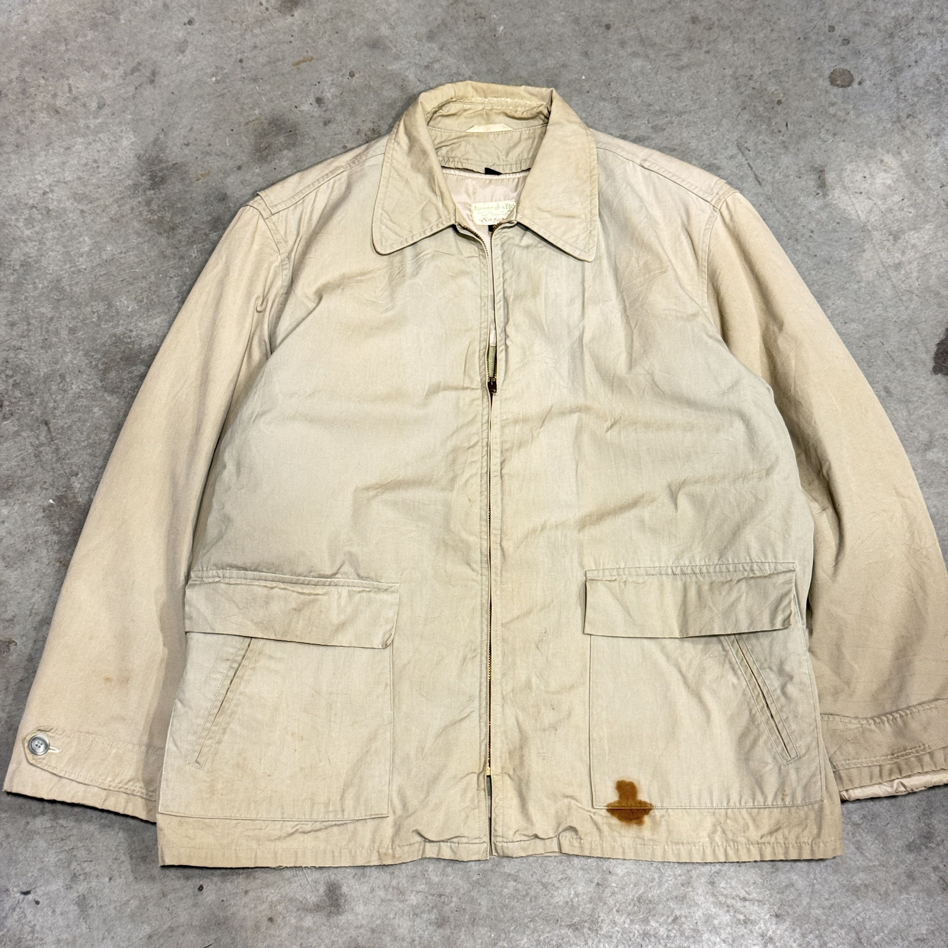 Abercrombie & Fitch Vintage 40s Abercrombie & Fitch Safari Canvas Jacket Size 44 Size US L / EU 52-54 / 3 - 1 Thumbnail