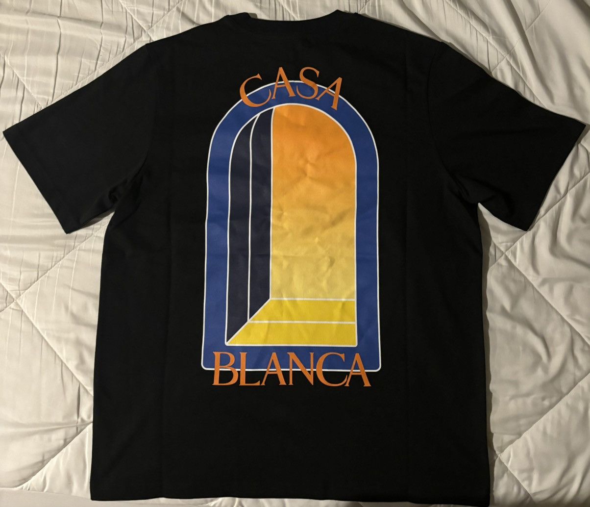 Casablanca Casablanca L’Arche De Nuit T-Shirt Black Size L Brand New/DS Size US L / EU 52-54 / 3 - 2 Thumbnail