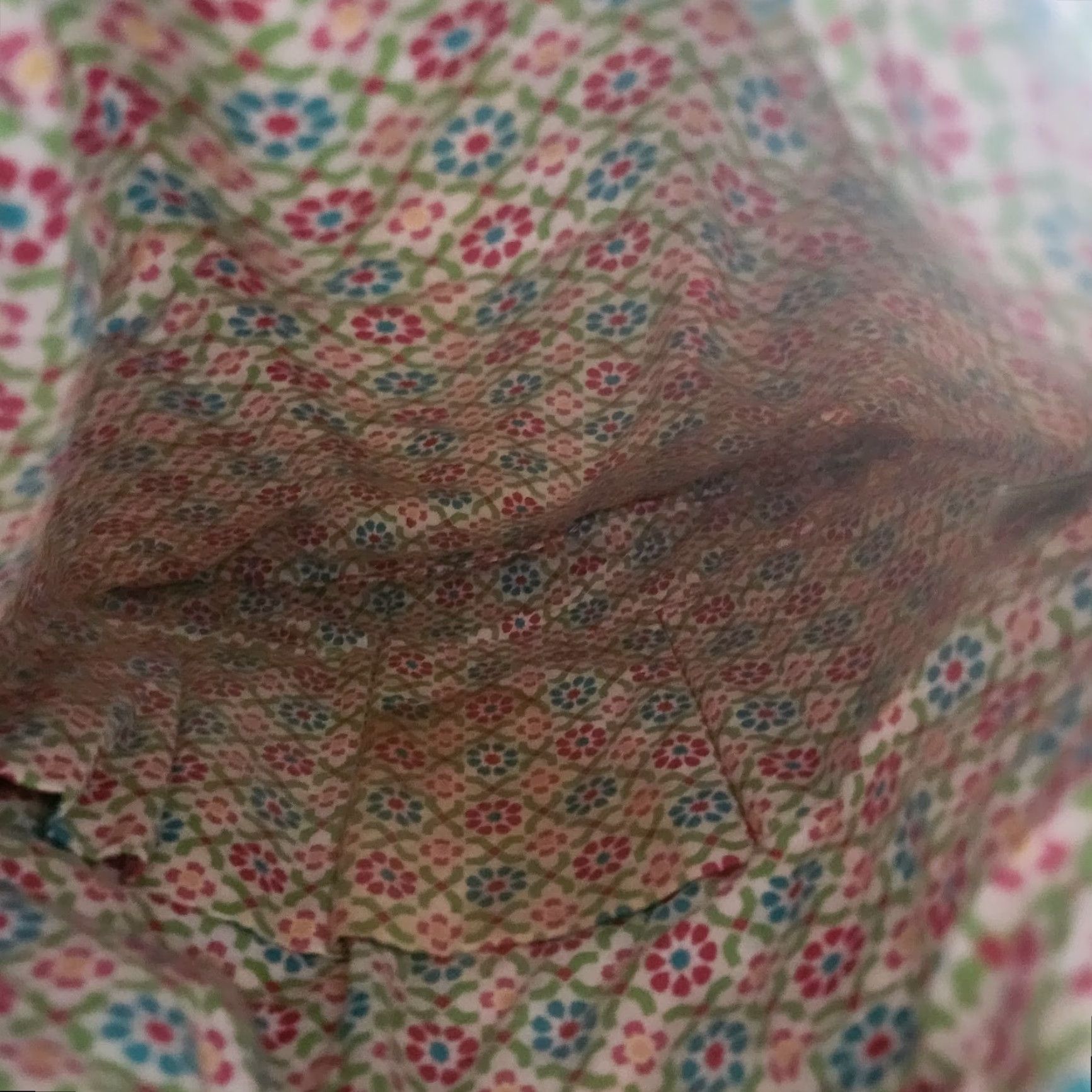 Vera Bradley Vera Bradley Backpack Womens Medium Drawstring Beach Paisley Mesa Multicolor Cotton Purse Bag Color Pink Backpack 14.5 x 13' Size ONE SIZE - 7 Thumbnail