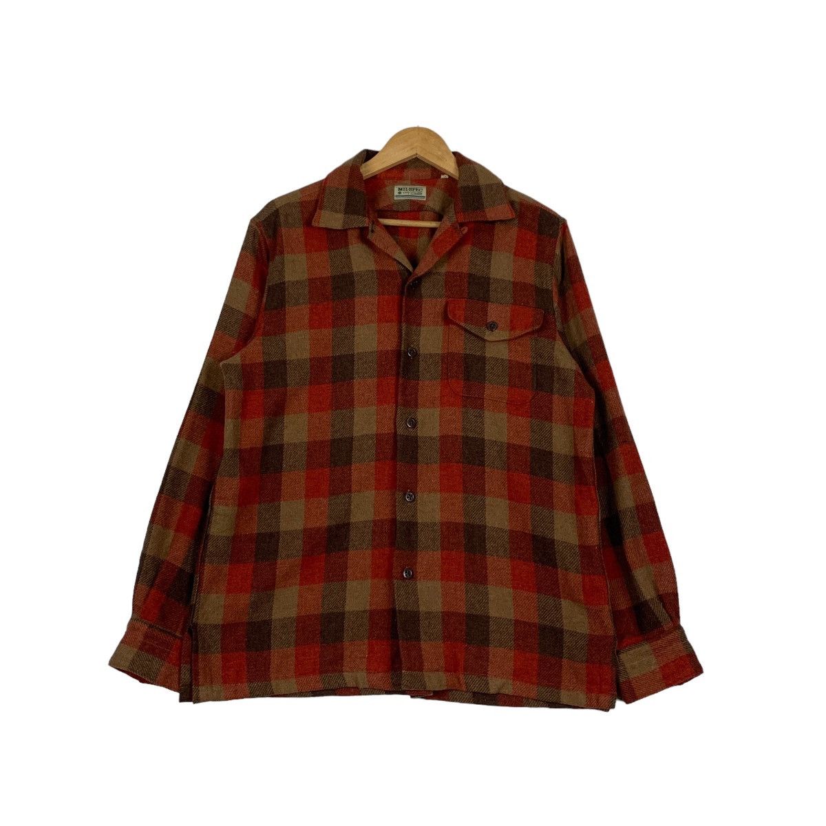 Flannel MIL-SPEC Boston Nine Tartan Single Pocket Flannel #1167-C53 Size US L / EU 52-54 / 3 - 1 Thumbnail