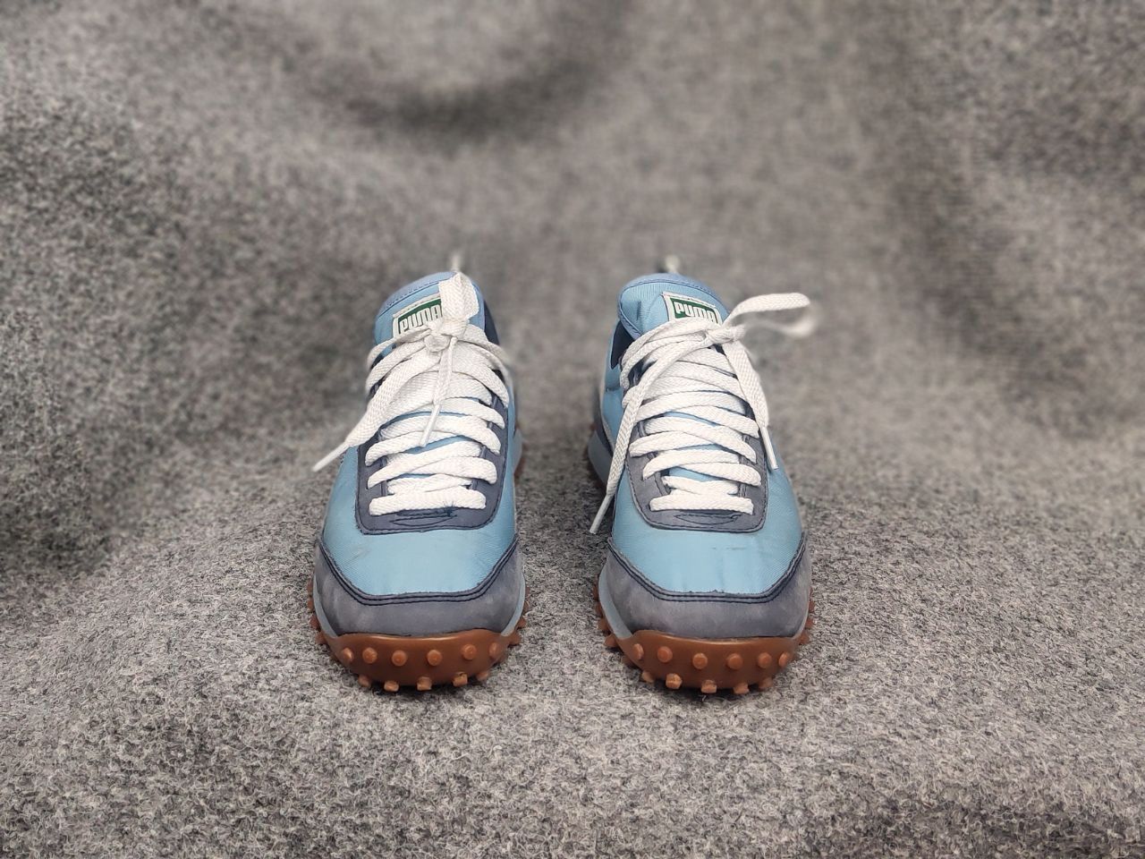 Puma Vintage 00's Puma Fast Rider Blue Logo Sneakers Shoes Y2K Size US 7 / IT 37 - 8 Thumbnail