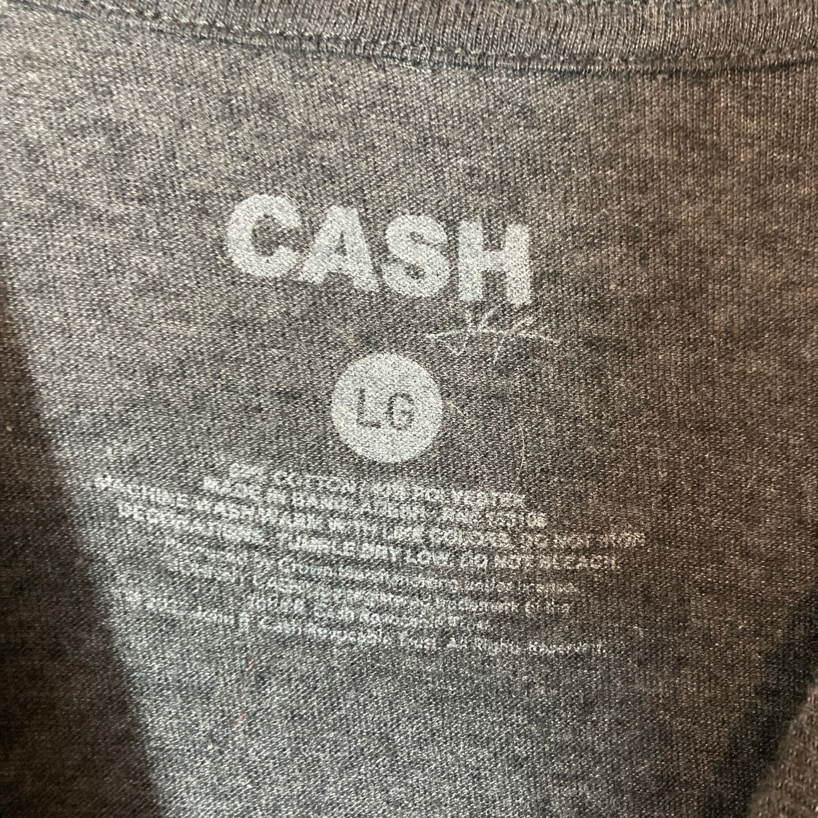 Other Johnny Cash Band Tee The Man in Black Black Gray T-Shirt Size US L / EU 52-54 / 3 - 5 Thumbnail