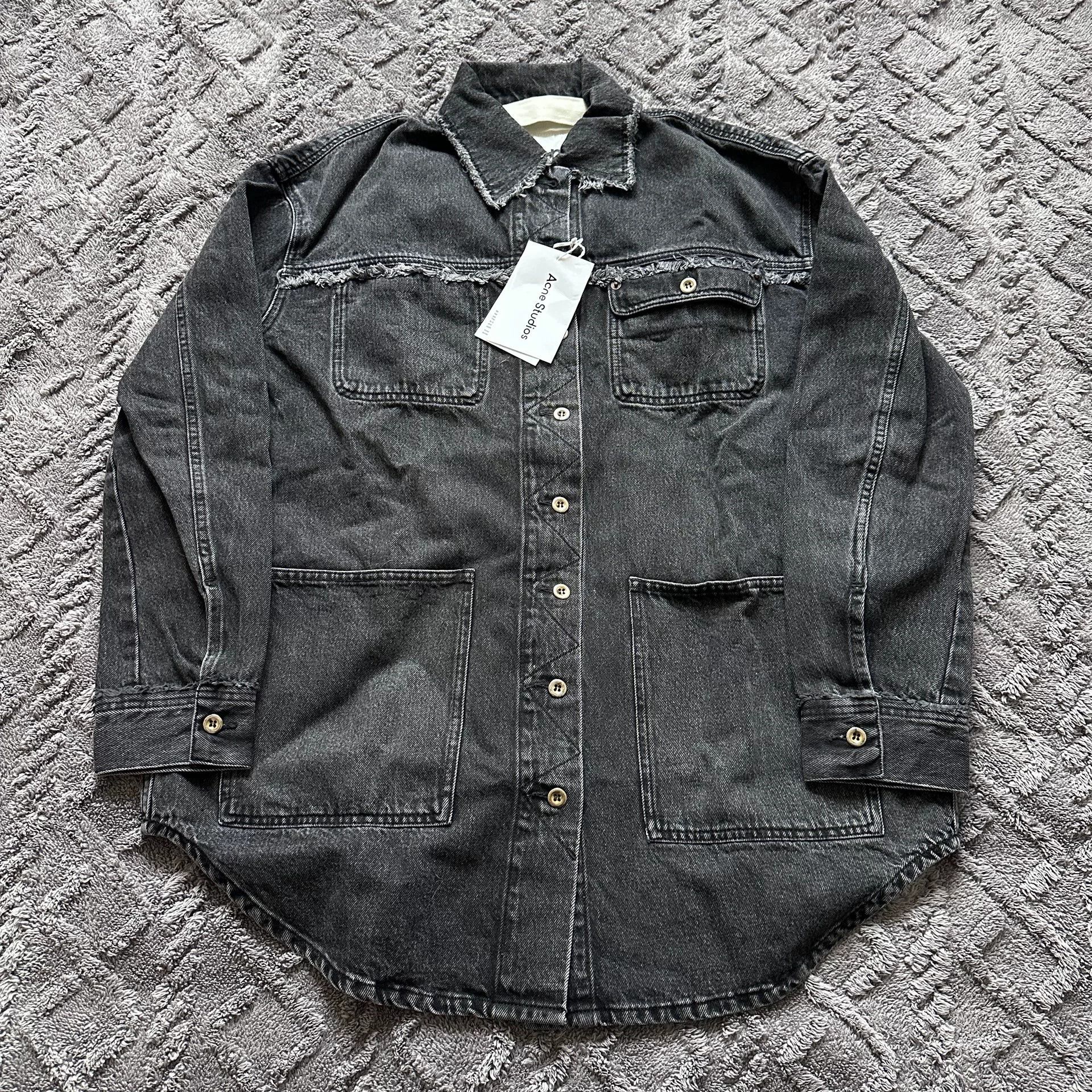 Acne Studios Acne Studios Deconstructed Denim Jacket Size XL / US 12-14 / IT 48-50 - 1 Thumbnail