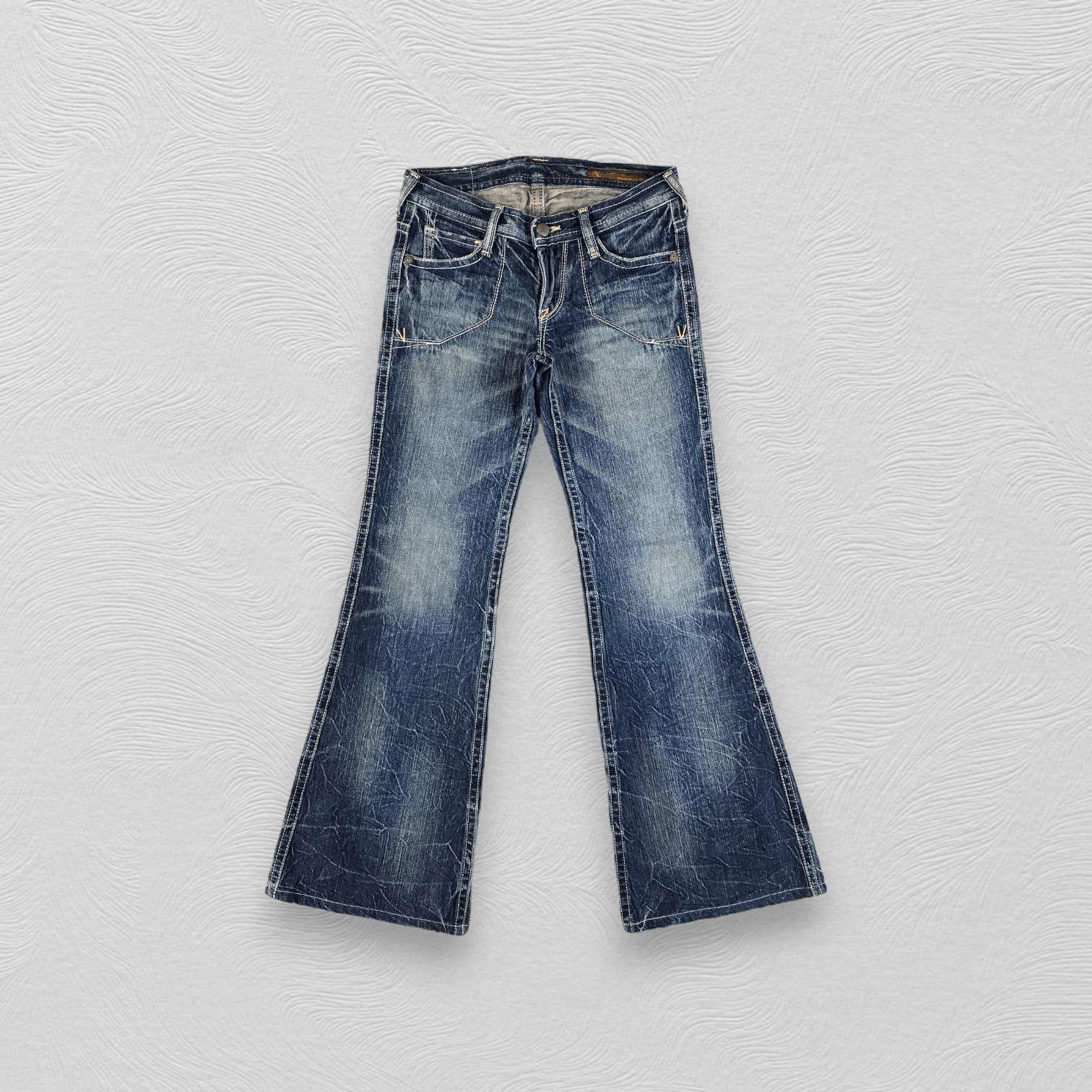Brappers Faded Blue Flared Jeans KJ1957