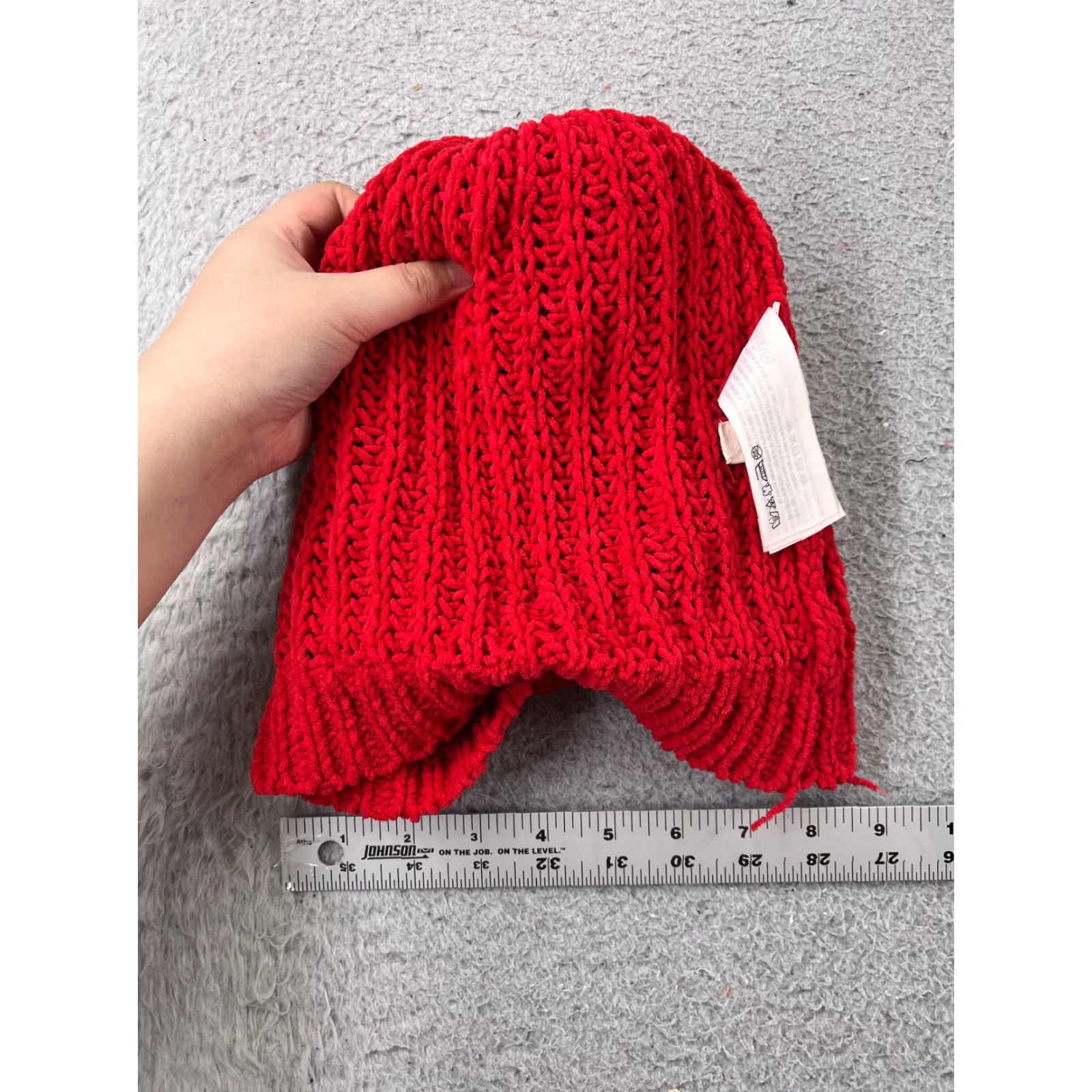 Abercrombie & Fitch VINTAGE Abercrombie & Fitch Beanie Toque Womens OS Red Knit Wool Poly Est 1892 NY Pom Size ONE SIZE - 6 Thumbnail