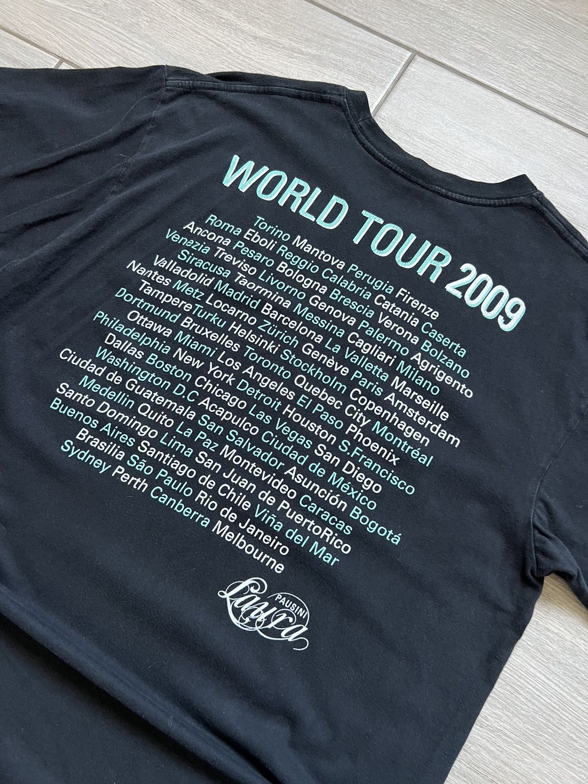 Band Tees 1997 Laura Pausini World Wide Tour Vintage T-Shirt Size US XL / EU 56 / 4 - 11 Thumbnail