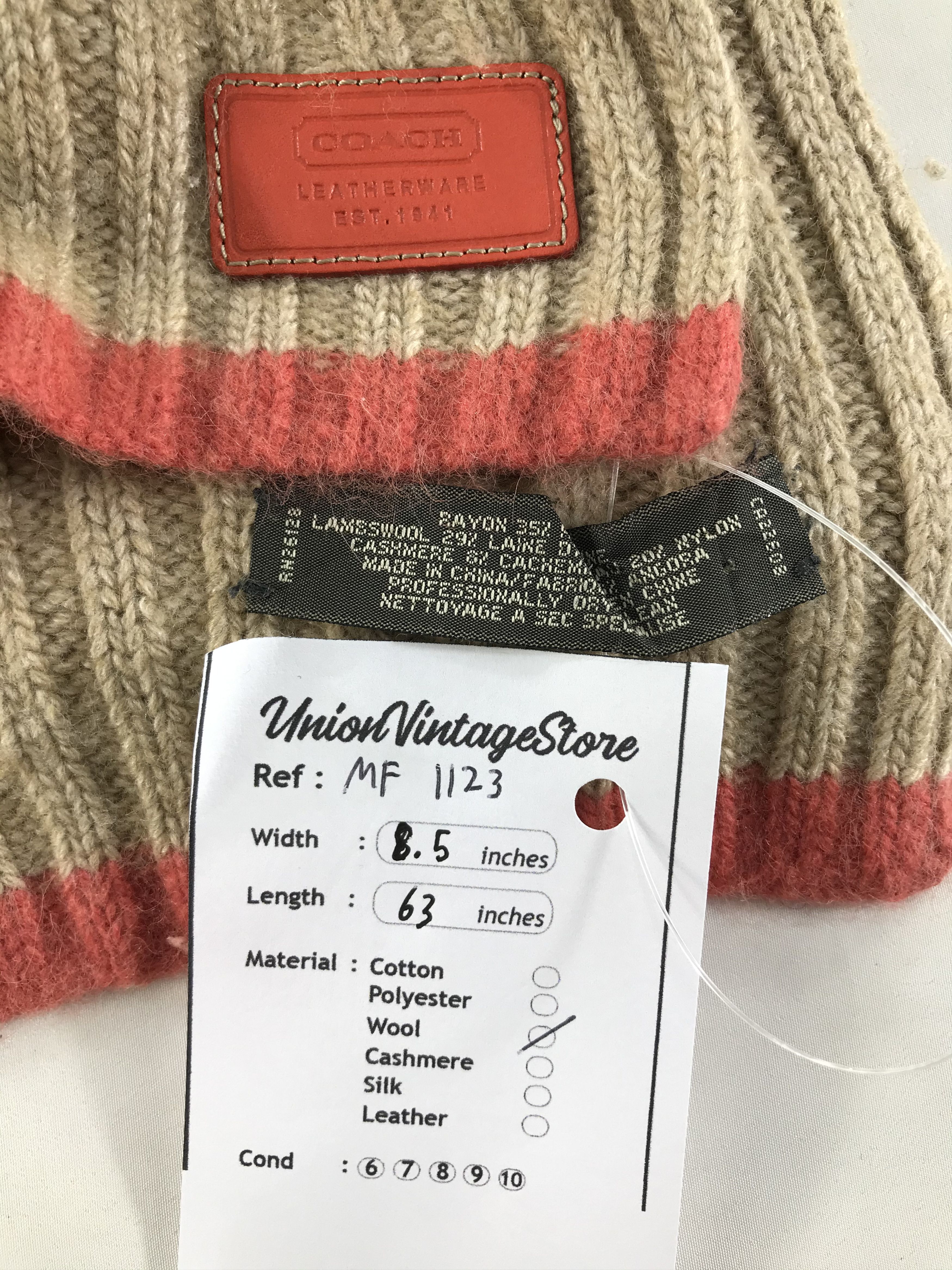 Coach Vintage Coach Scarf/Muffler/Neckwear MF1123 Size ONE SIZE - 4 Thumbnail