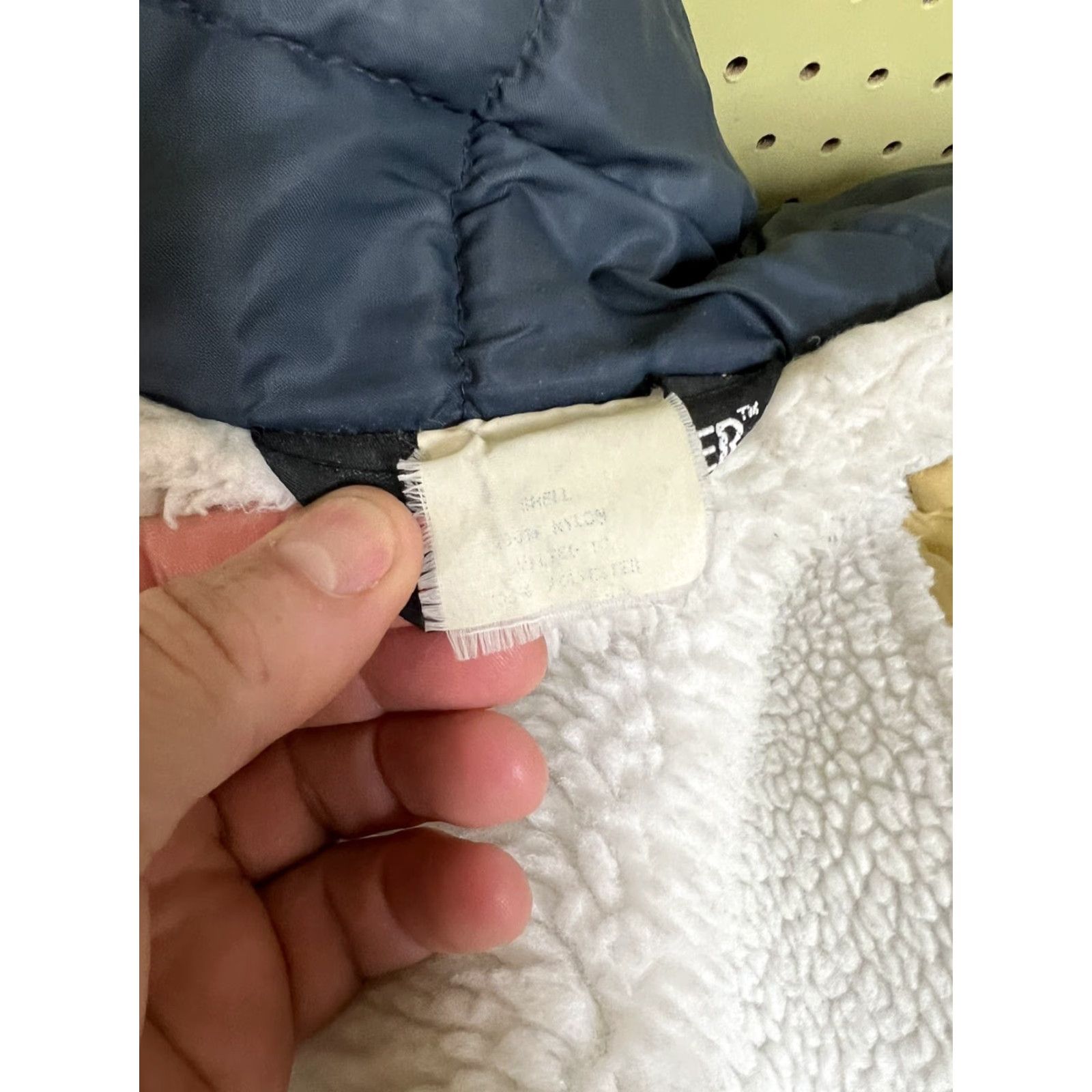 Vintage VINTAGE Shearling Mens XL Sportsmaster Blue Nylon High Pile Fleece Zip Jacket Quilted Winter Size US XL / EU 56 / 4 - 4 Thumbnail