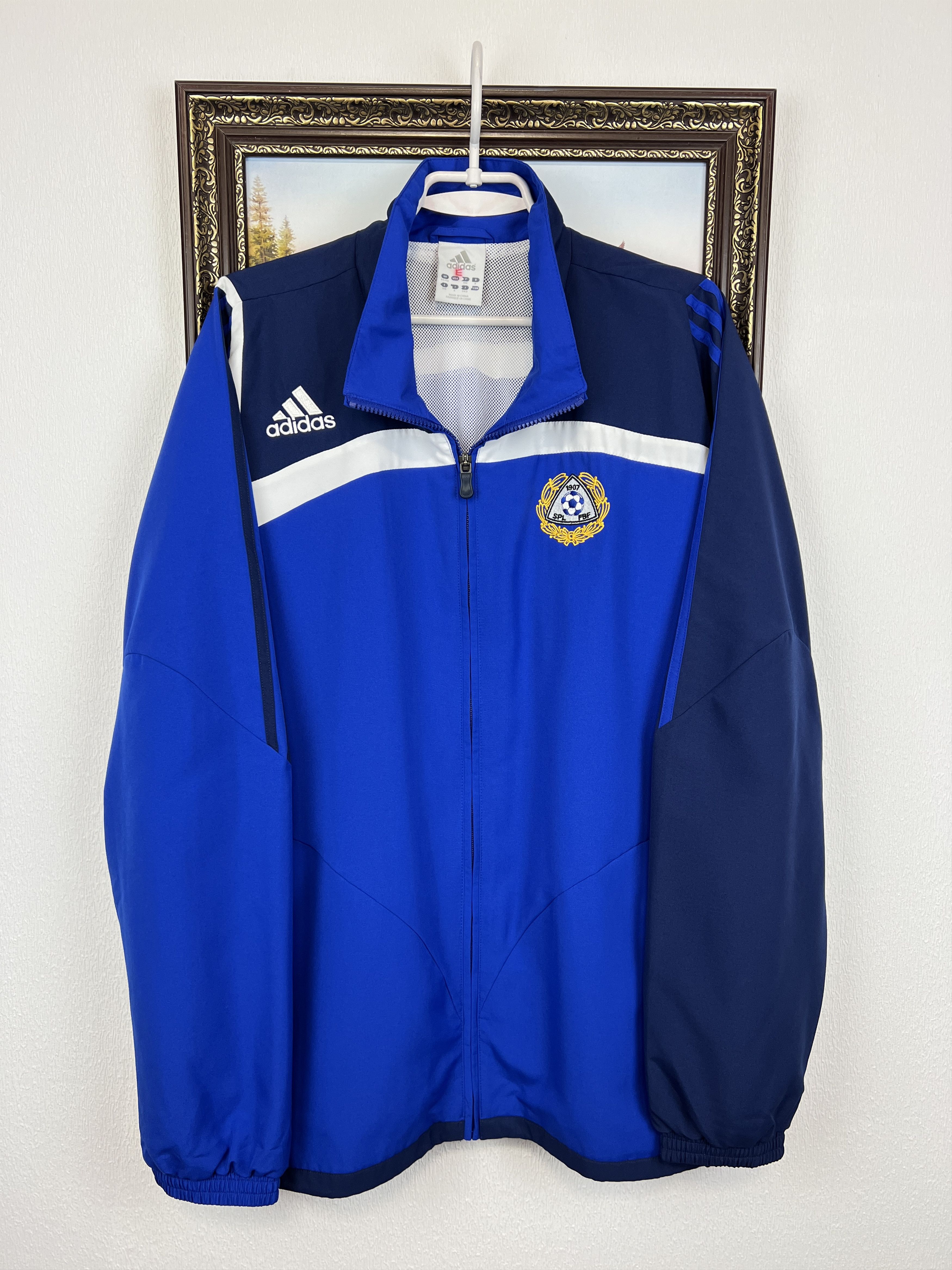 Adidas Vintage Adidas Finland Football Suit Soccer Jacket Pants Set Size US XXL / EU 58 / 5 - 2 Thumbnail