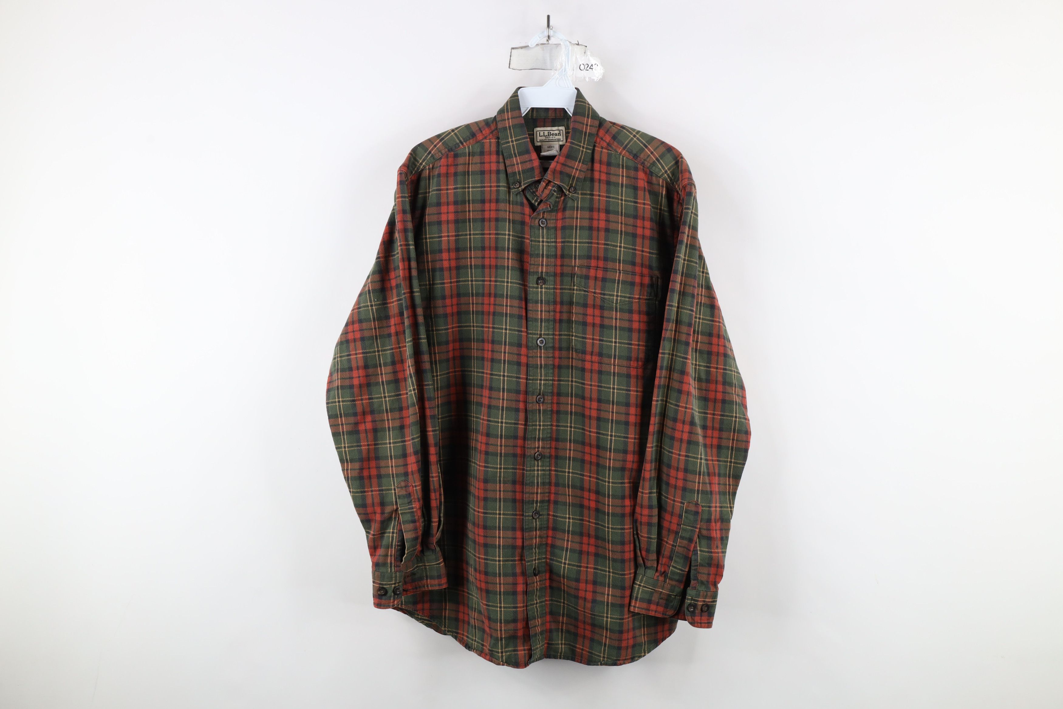 L.L. Bean × Vintage Vintage LL Bean Flannel Collared Button Down Shirt Plaid Size US M / EU 48-50 / 2 - 1 Thumbnail