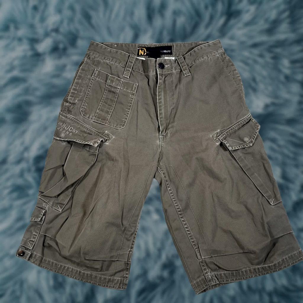 Nautica VINTAGE Nautica Cargo Shorts Paratrooper Baggy Pockets 28 Men Brown Y2K Military Jean Co Waist 28 Size US 28 / EU 44 - 1 Thumbnail