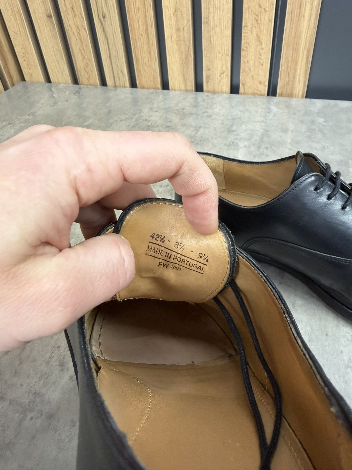 Suitsupply SuitSupply Black Cap Toe Oxford Shoes Leather Size 42 1/2 Size US 9.5 / EU 42-43 - 15 Thumbnail