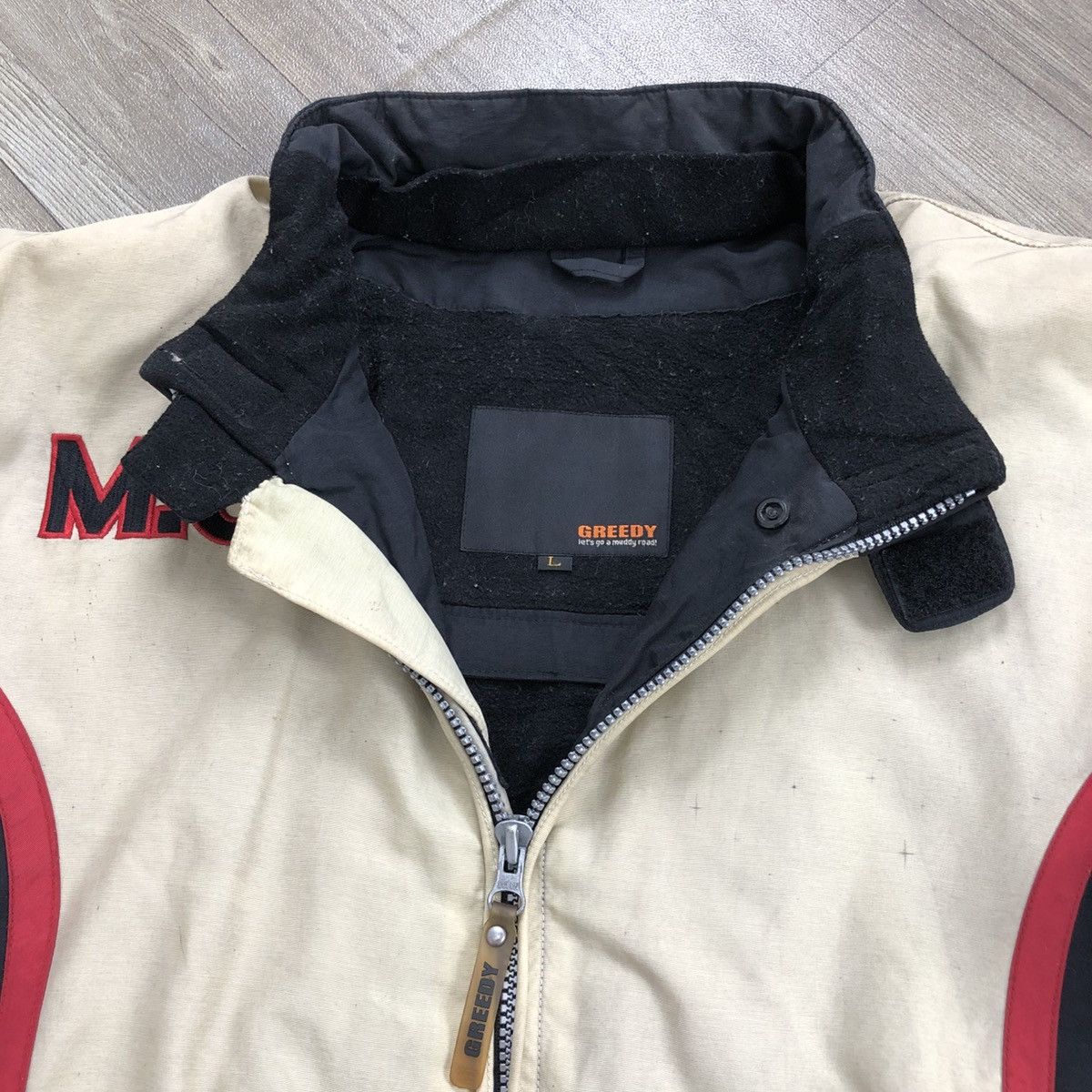 Vintage Vintage GREEDY 51 M.C.G Racing Motorcycle Bikers Jacket Size US L / EU 52-54 / 3 - 18 Thumbnail
