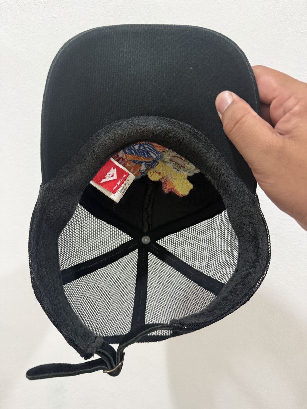 VTG PONY Like Ed Hardy Embroidery Trucker Hat