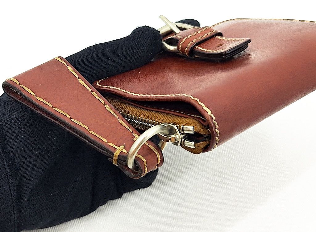 Chloe CHLOE brown leather bi fold wallet large zipper pull Size ONE SIZE - 9 Thumbnail