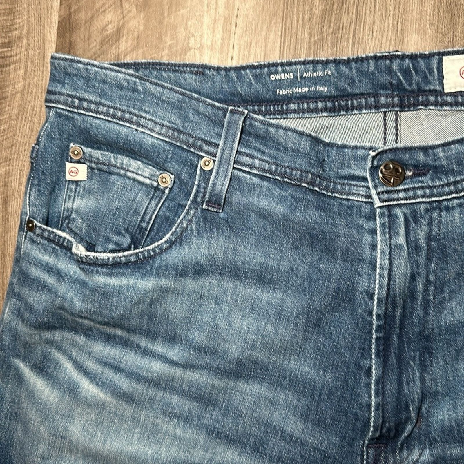 AG Adriano Goldschmied AG Jeans Owens Athletic Fit Jeans - 38x32 (Altered Length) Size US 38 / EU 54 - 6 Thumbnail