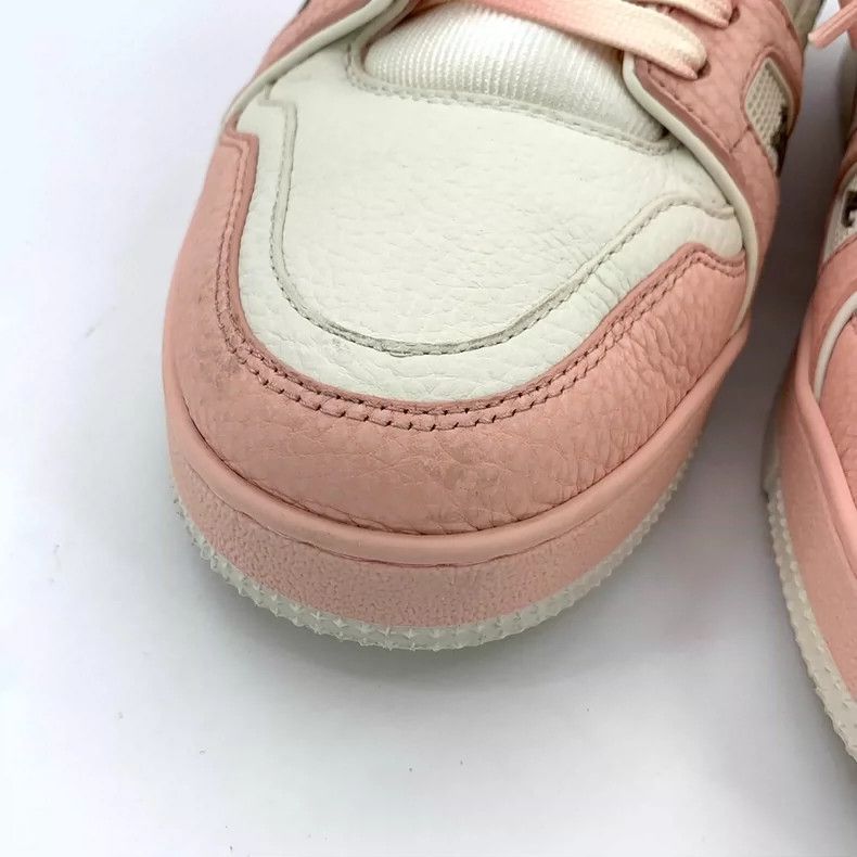 Louis Vuitton Louis Vuitton Pink Round Toe Strappy Board Sneaker Size US 8 / EU 41 - 9 Thumbnail