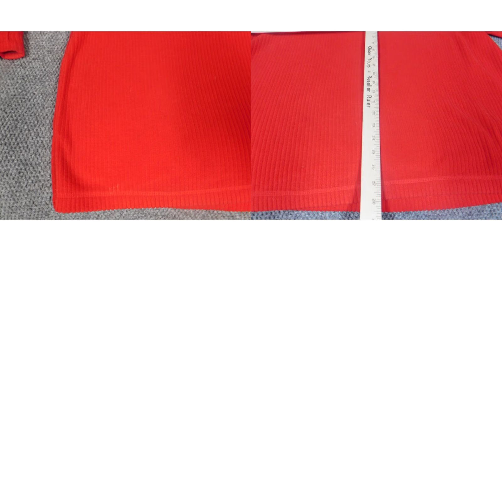 Vintage Just My Size Sweater 20W Womens Dolman Sleeve V-Neck Pullover Red Knit Size 3XL / US 20-22 - 9 Thumbnail