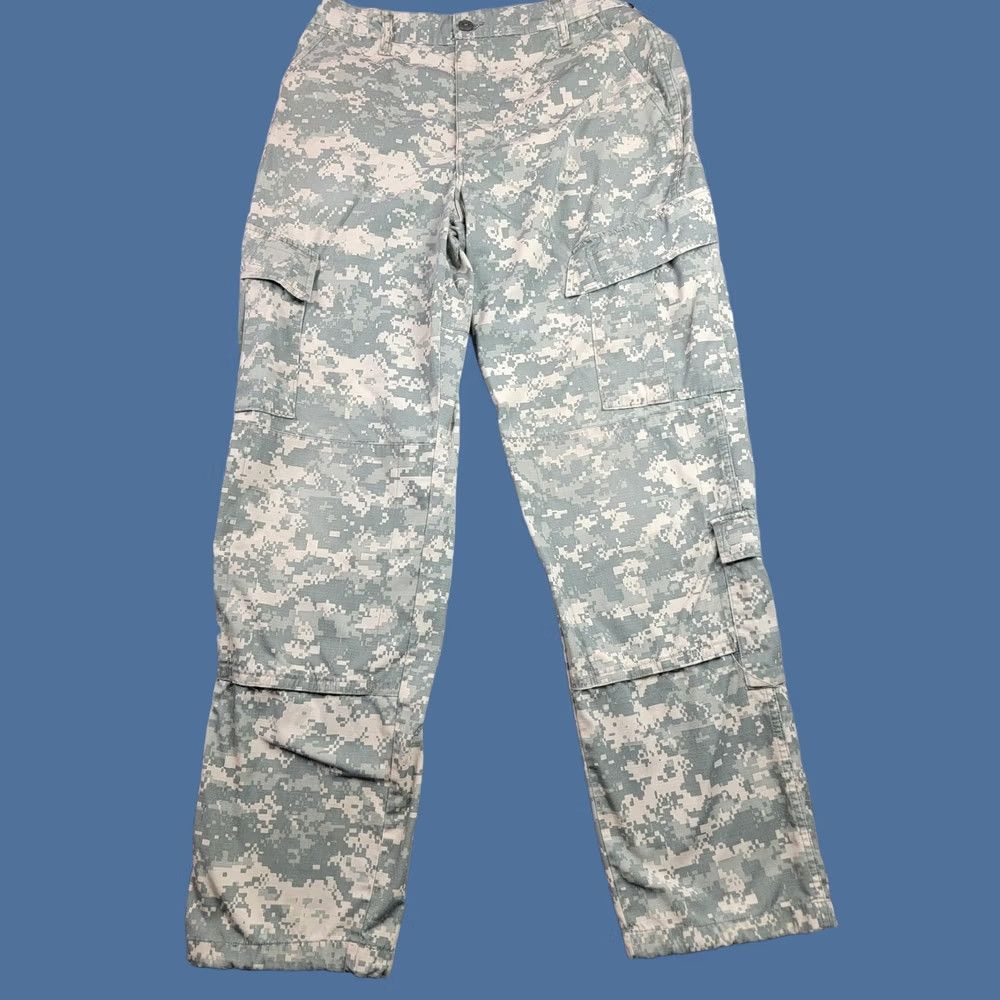 Vintage Tulahuma Industries LLC Army Combat Uniform Pants Mens M Long Ripstop Camouflage ACU Cargo 32x32.5in Khakis Pockets Adjustable Waist Size US 31 - 1 Thumbnail