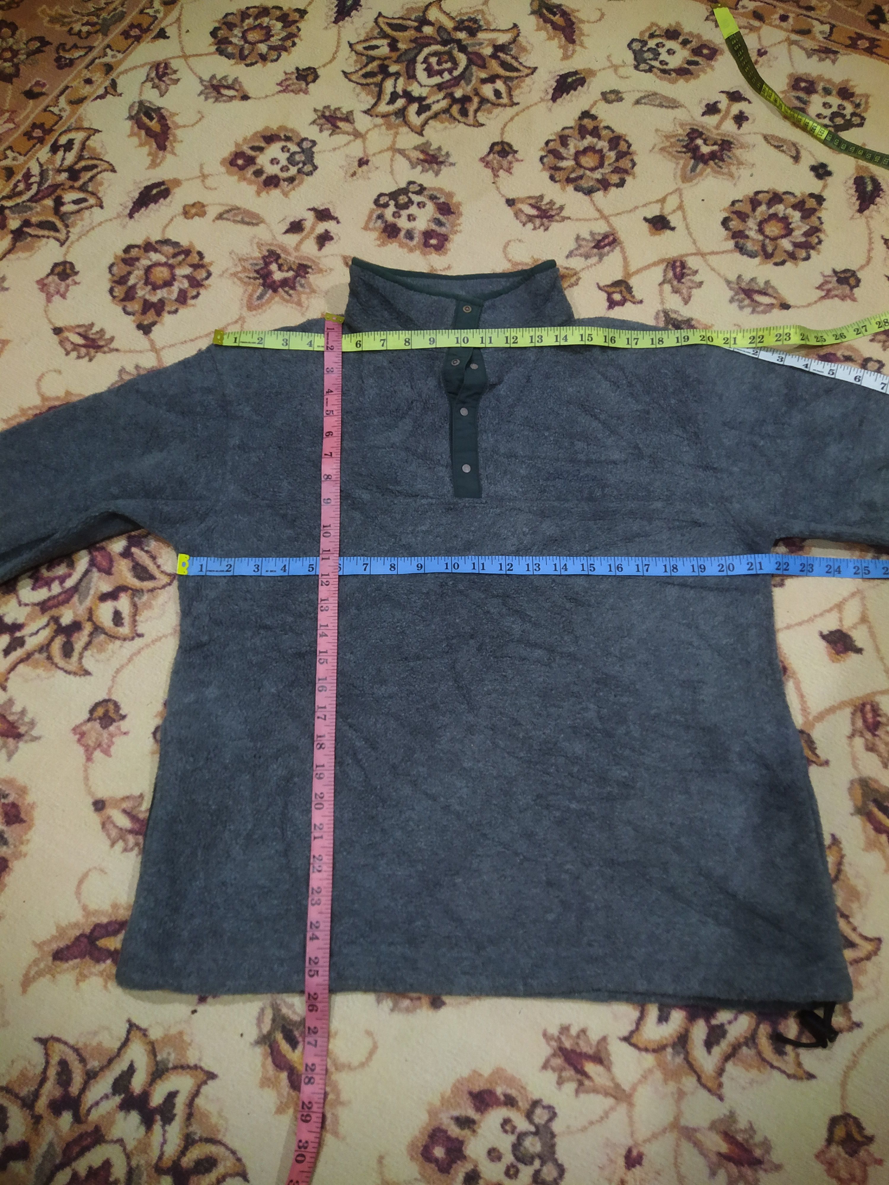 L.L. Bean L.L Bean Vintage Blue Snap Button Fleece Pullover Jumper Size US M / EU 48-50 / 2 - 11 Thumbnail