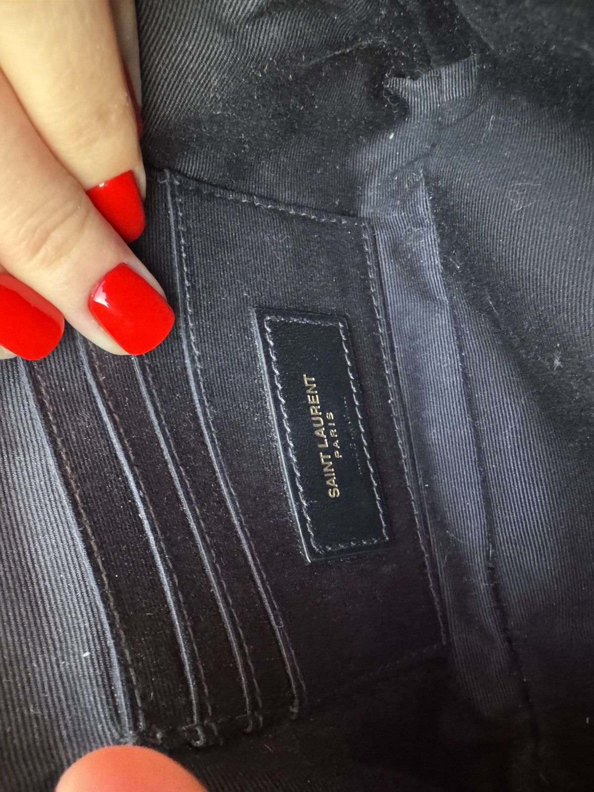 Saint Laurent Paris Saint Laurent Shoulder Black-Grey Bag Size ONE SIZE - 13 Thumbnail