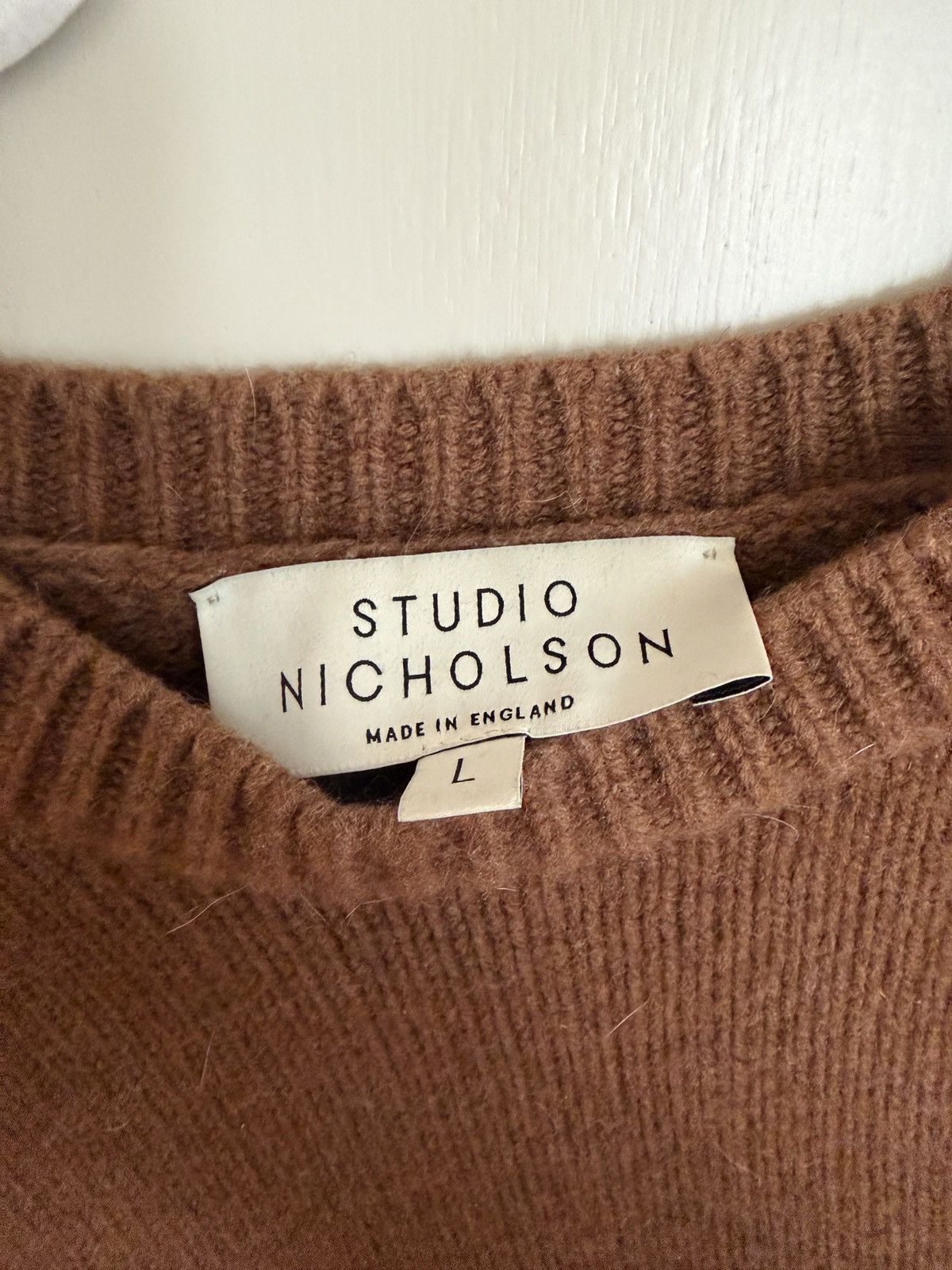 Studio Nicholson Studio Nicholson Hemyl English Lambswool Sweater Brown Size US XL / EU 56 / 4 - 2 Thumbnail