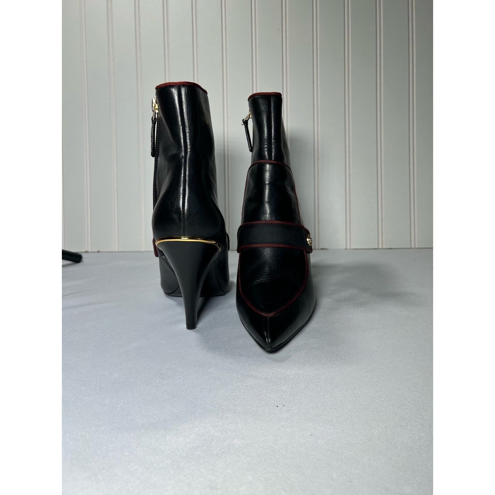 Nine West Nine West Westham Leather fabric Ankle Booties Sz 8 Size US 8 / IT 38 - 2 Thumbnail