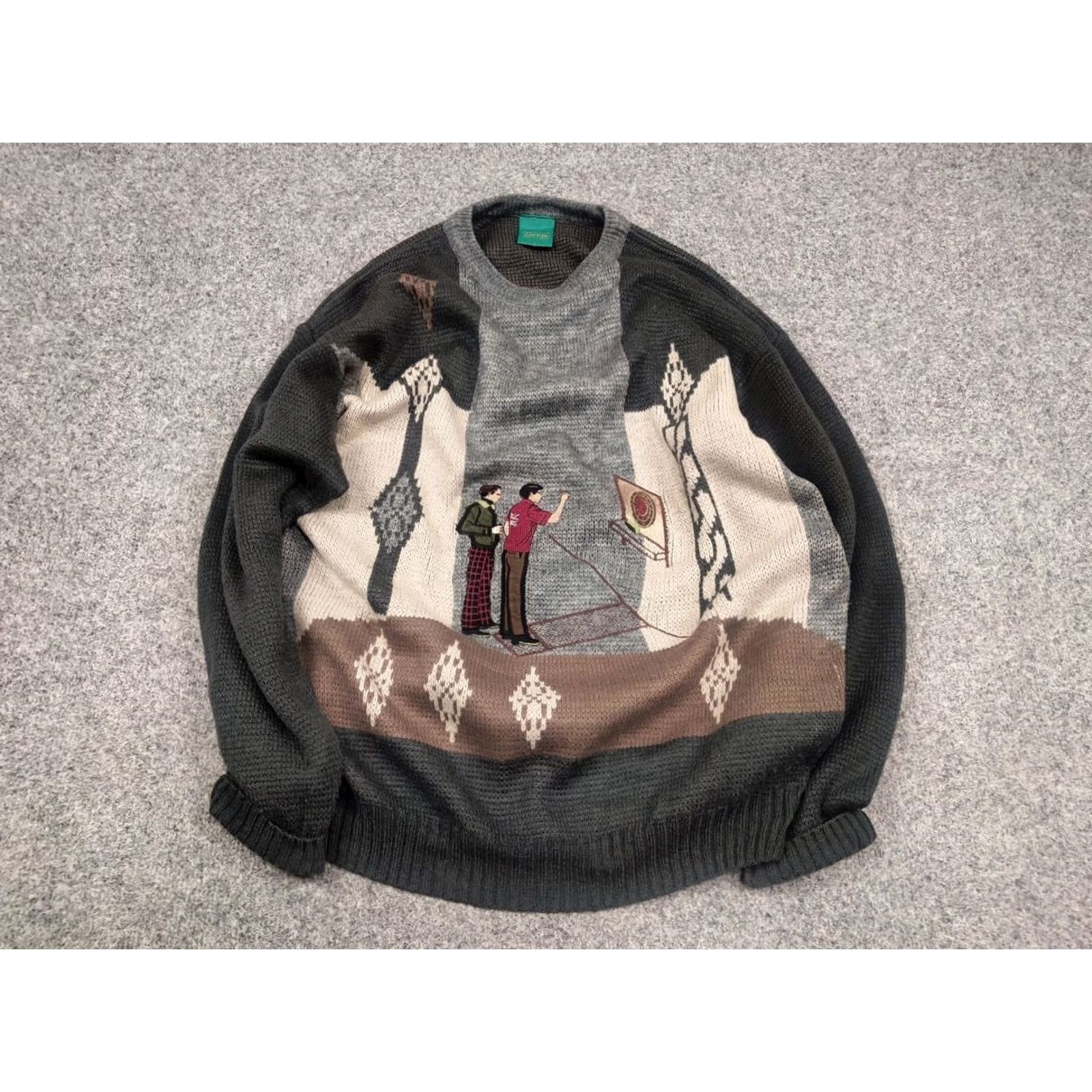 Logo 7 VINTAGE 90s Canda Sweater Embroidered Logo Japan Style Size US L / EU 52-54 / 3 - 2 Thumbnail